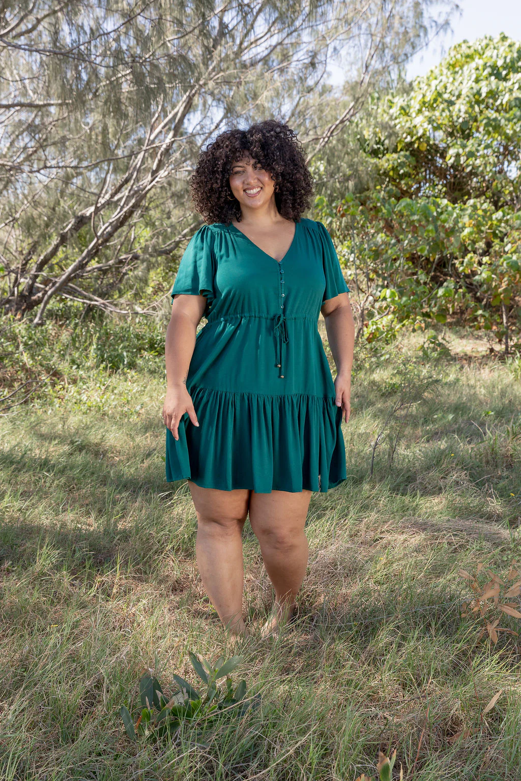 Esmae Dress in Pine - Image 8