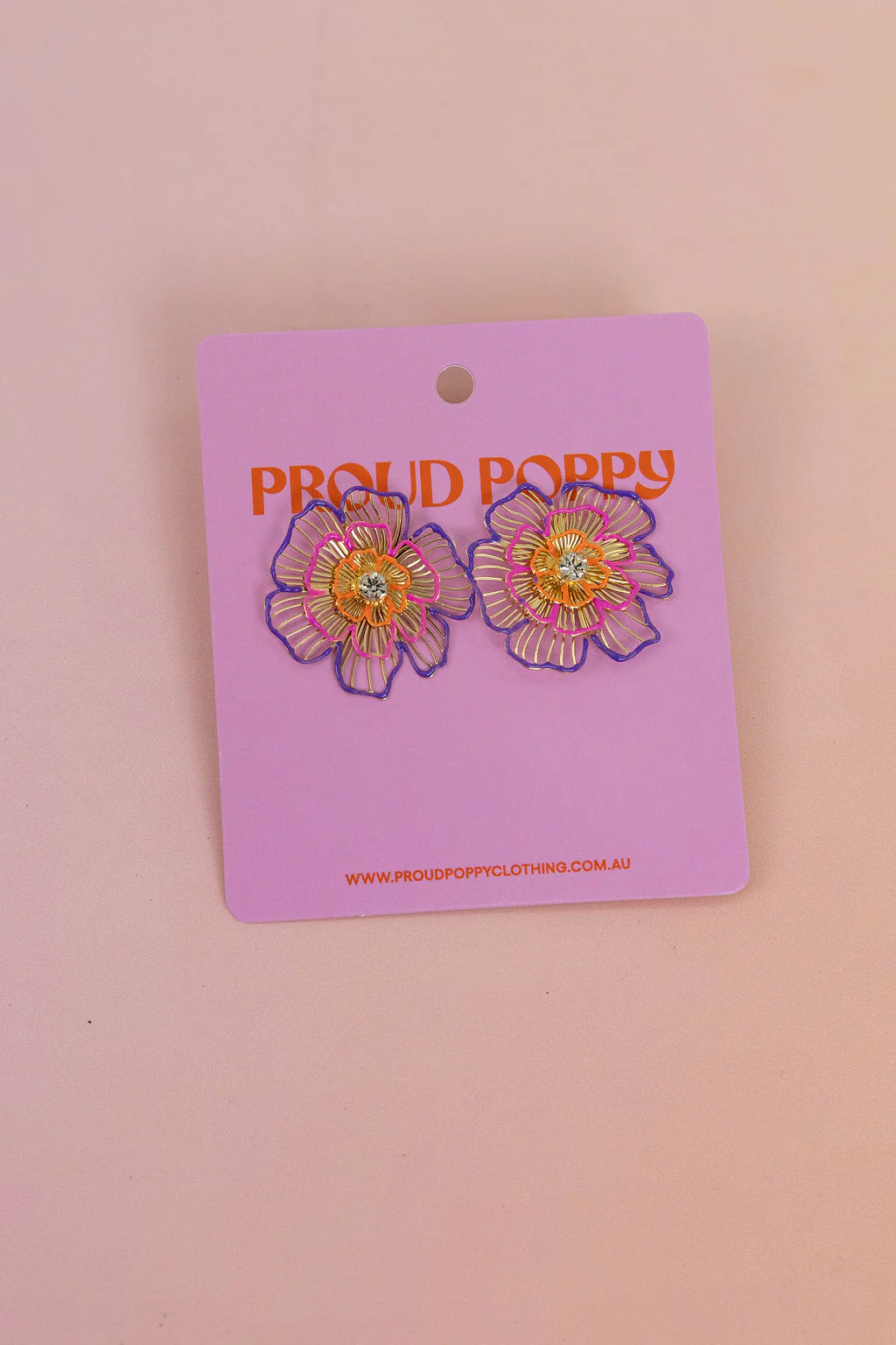Flower Stud Earrings - Image 2
