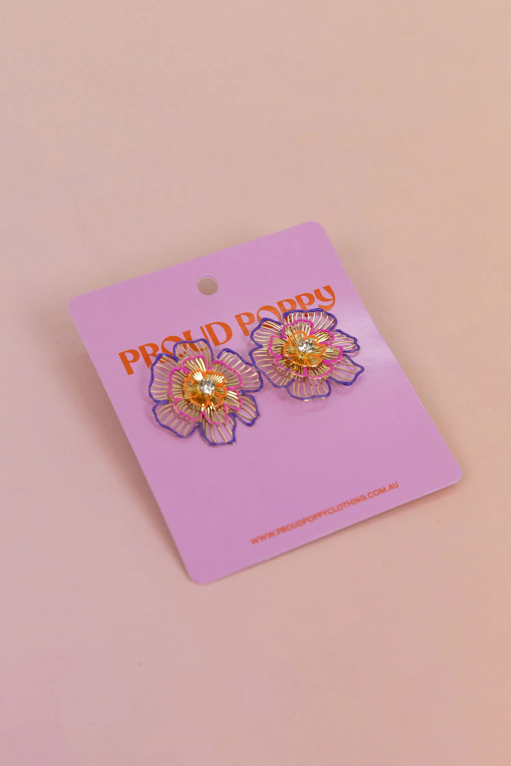 Flower Stud Earrings - Image 3
