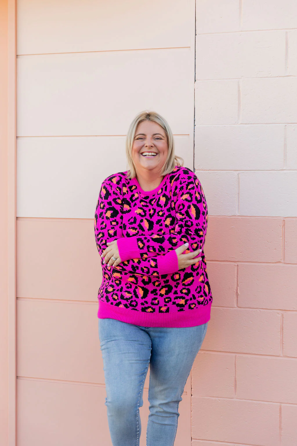 Frankie Knit In Pink Leopard by Kasey Rainbow - Image 11
