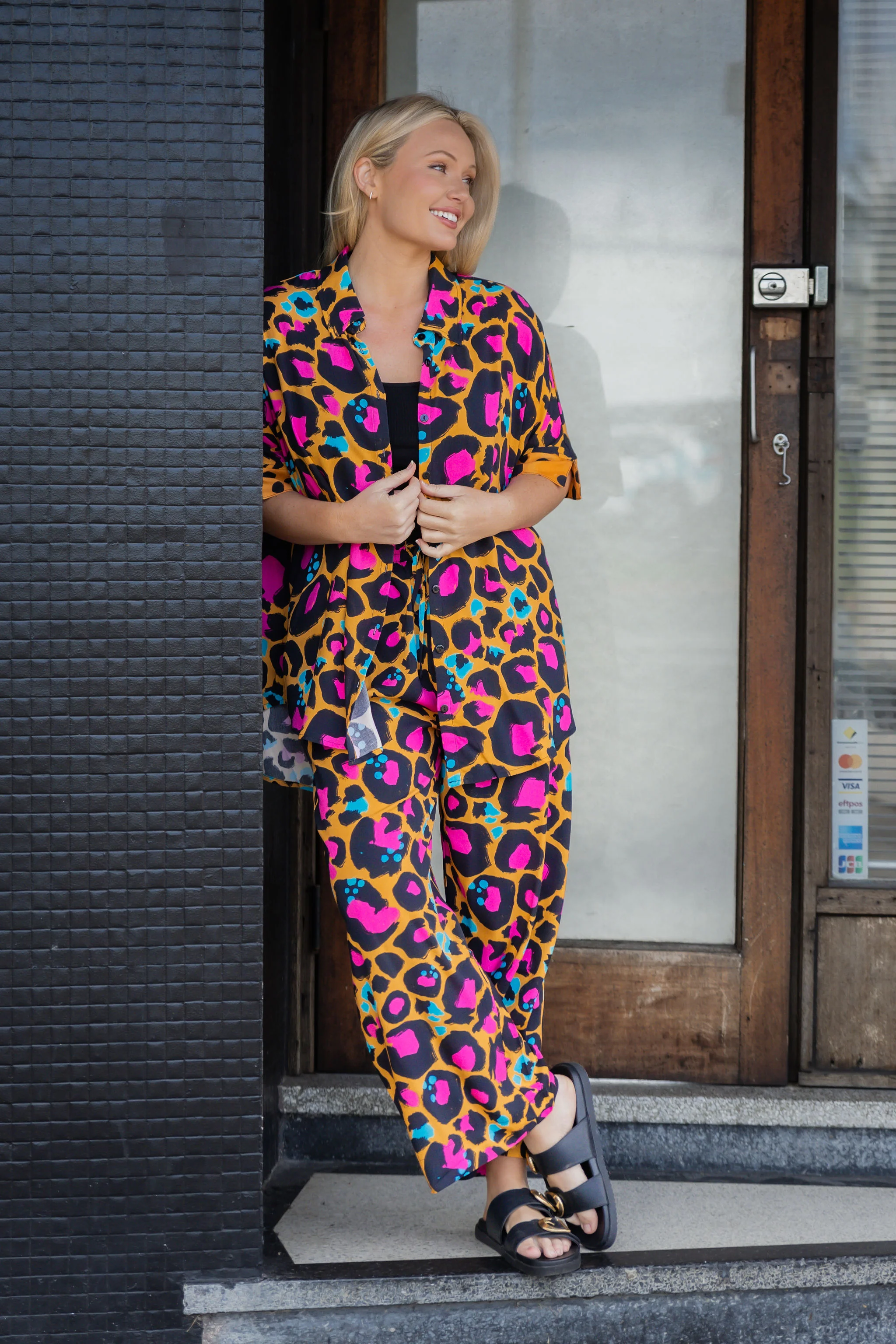Gina Pants in Mustard Leopard by Kasey Rainbow - Image 17