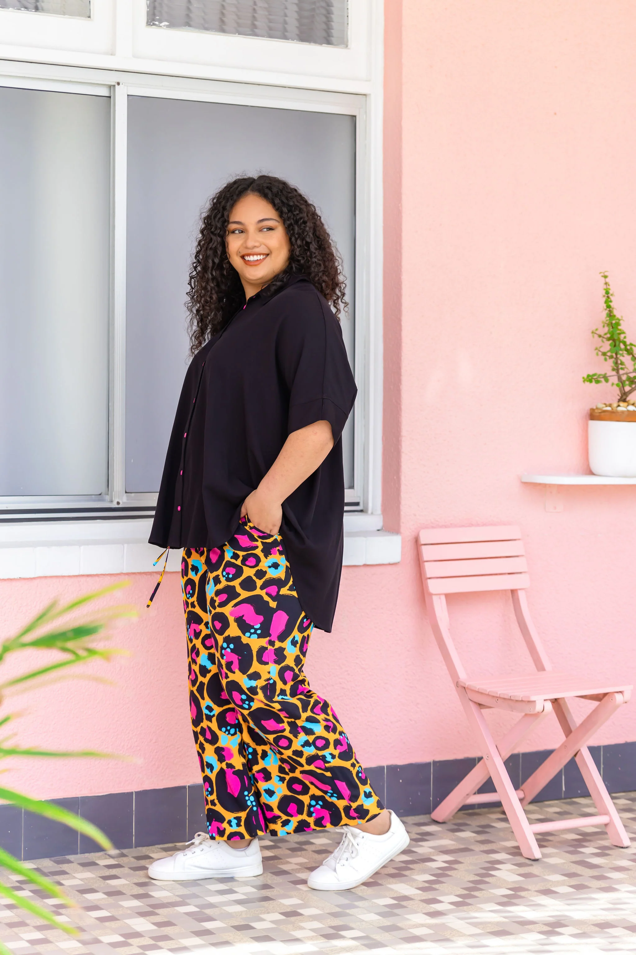 Gina Pants in Mustard Leopard by Kasey Rainbow - Image 25