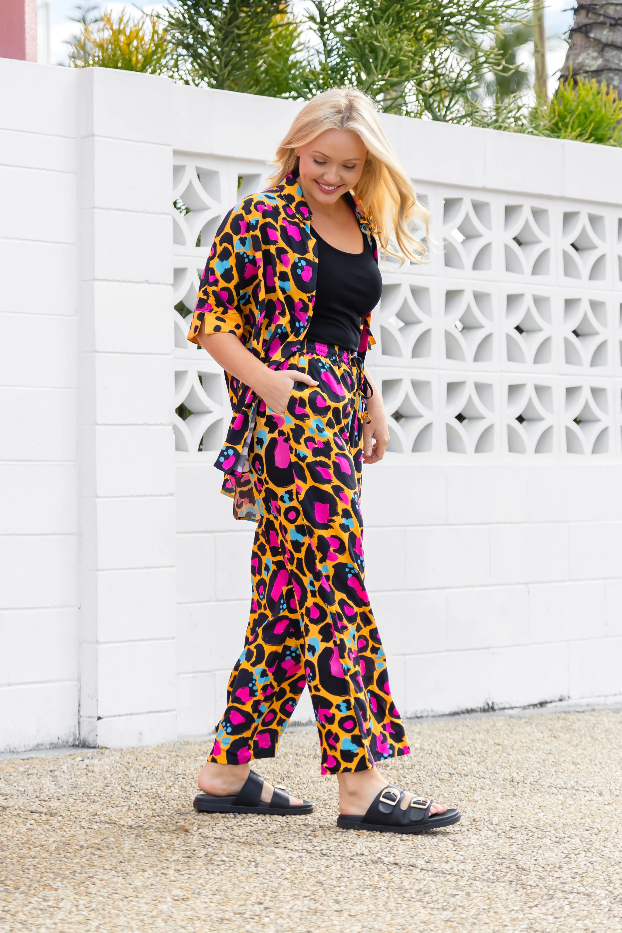 Gina Pants in Mustard Leopard by Kasey Rainbow - Image 7