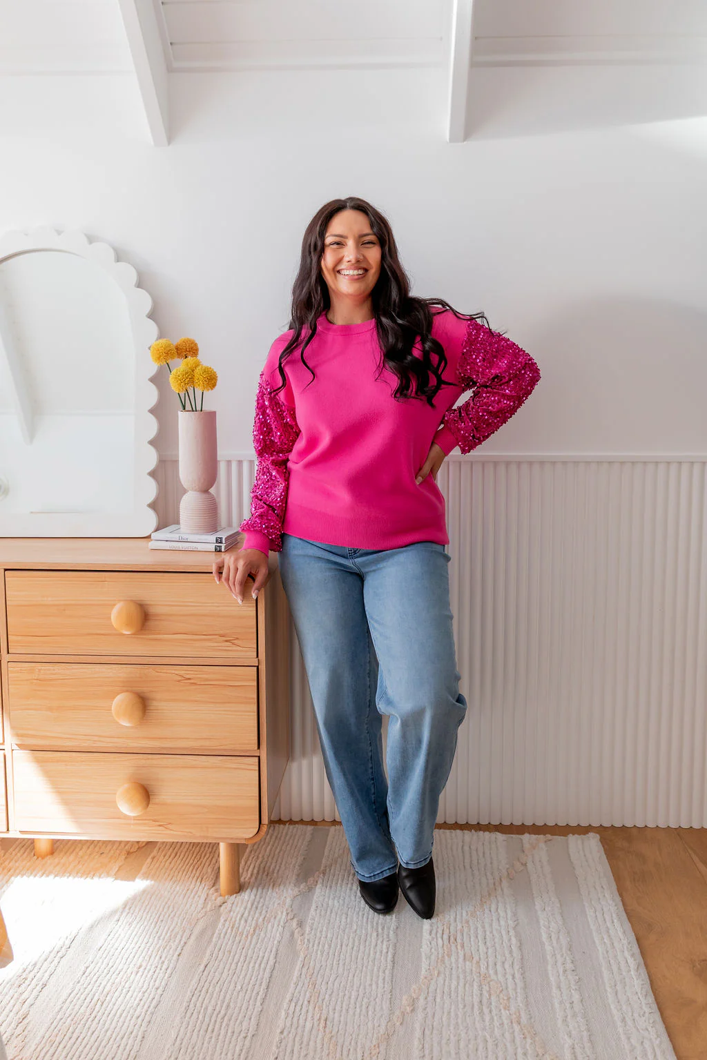 Glam Knit In Pink - Image 7