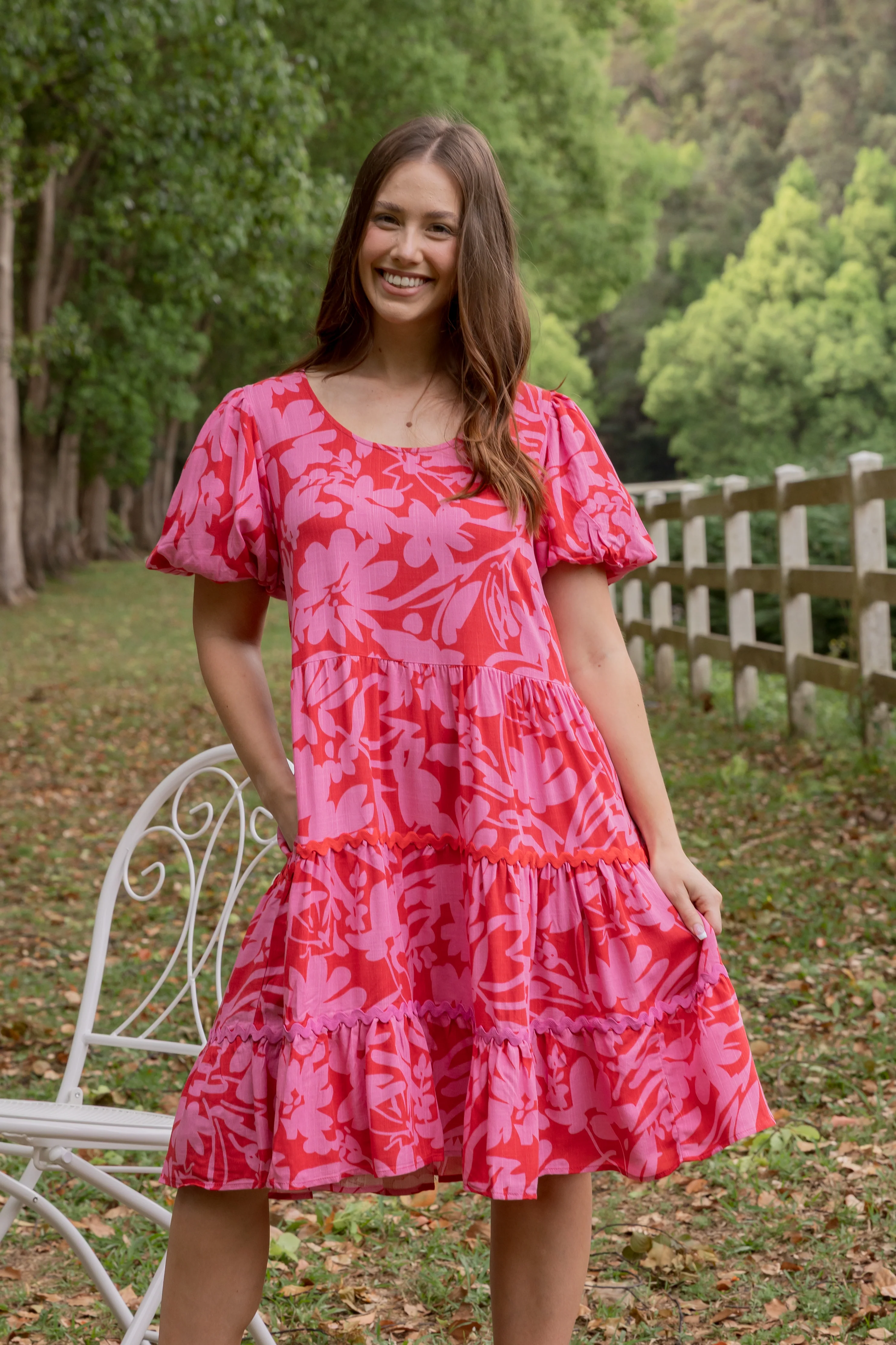Greta Party Dress in Fiesta - Image 3