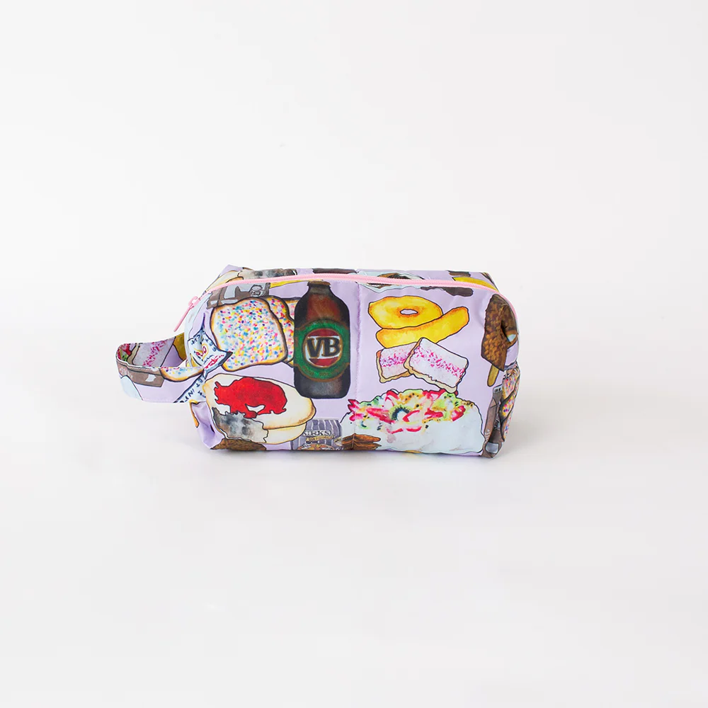 Happy Pouch Club — Large Puffy Toiletry Bag: Australian Bites