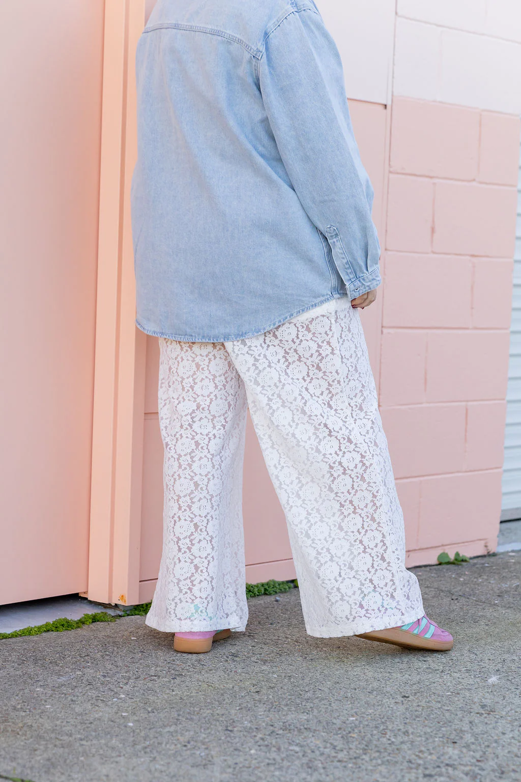 Honey Lace Pant in White - Image 11