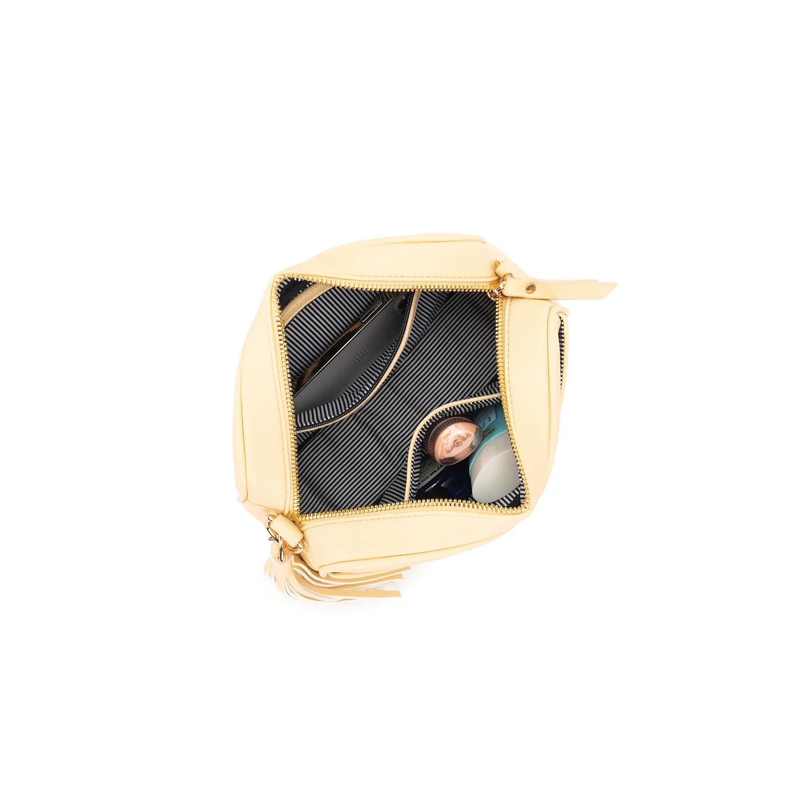 Indie Yellow Chiffon Crossbody Bag by Black Caviar - Image 10