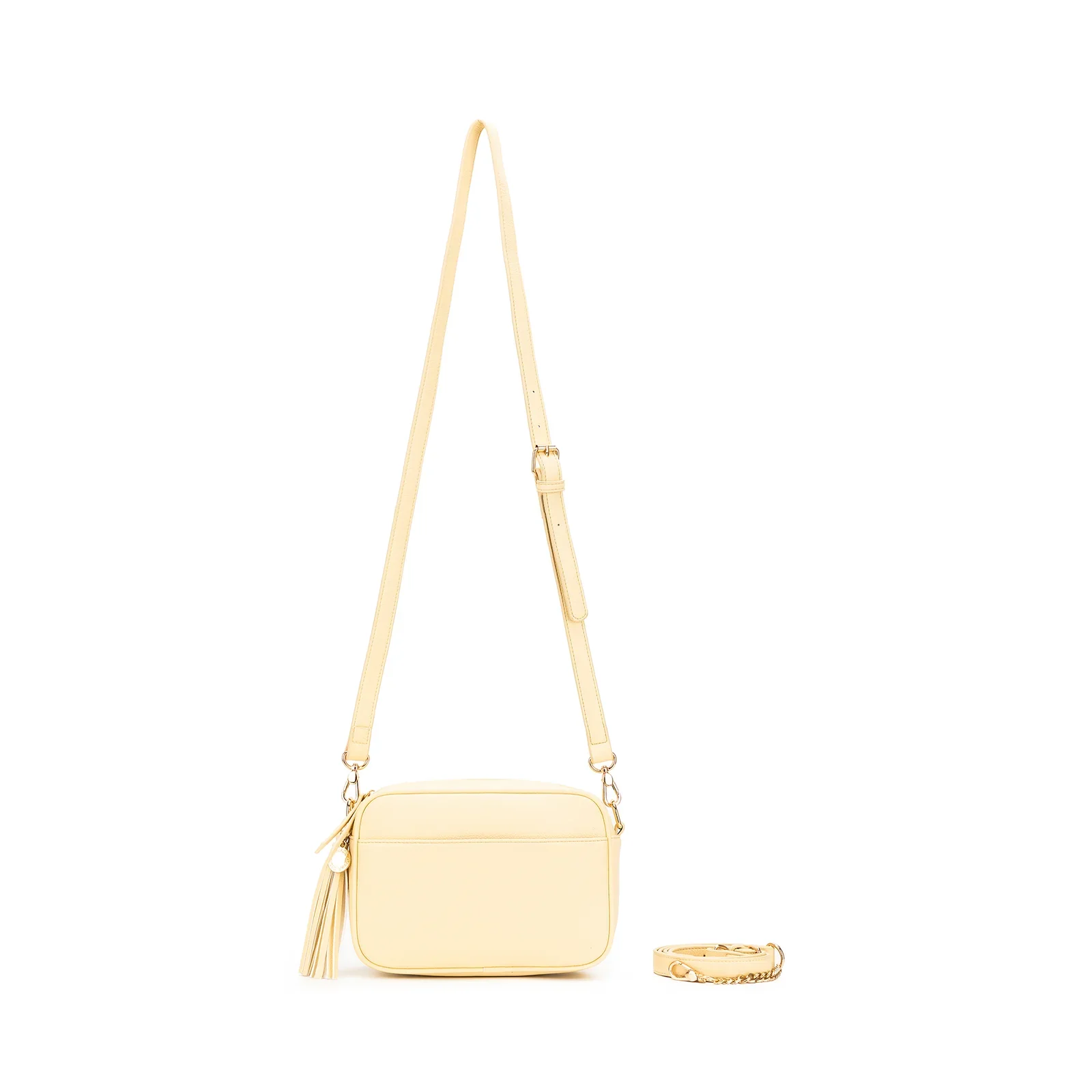 Indie Yellow Chiffon Crossbody Bag by Black Caviar - Image 6