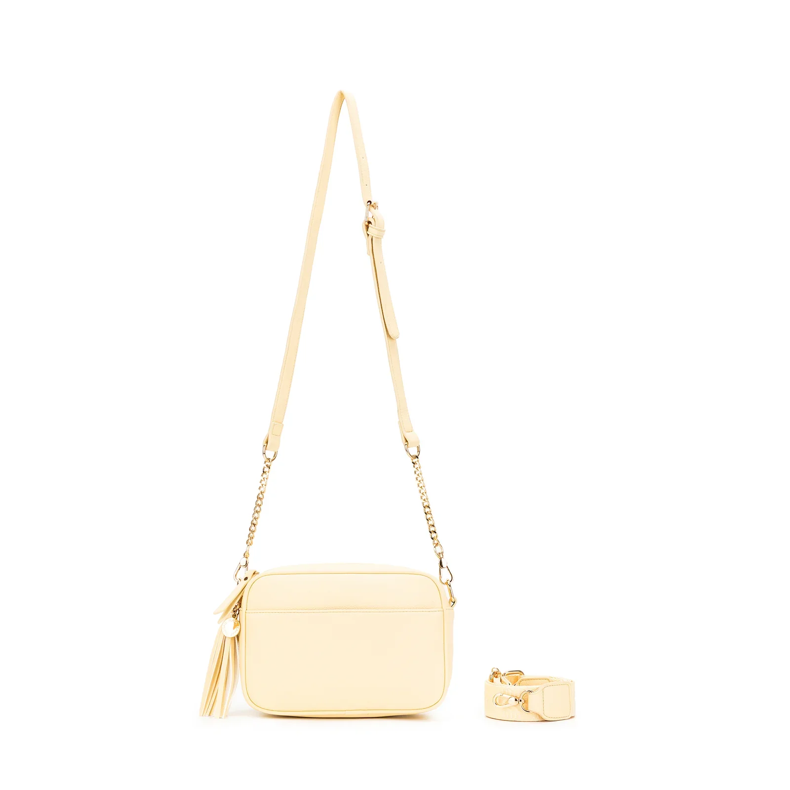 Indie Yellow Chiffon Crossbody Bag by Black Caviar - Image 7