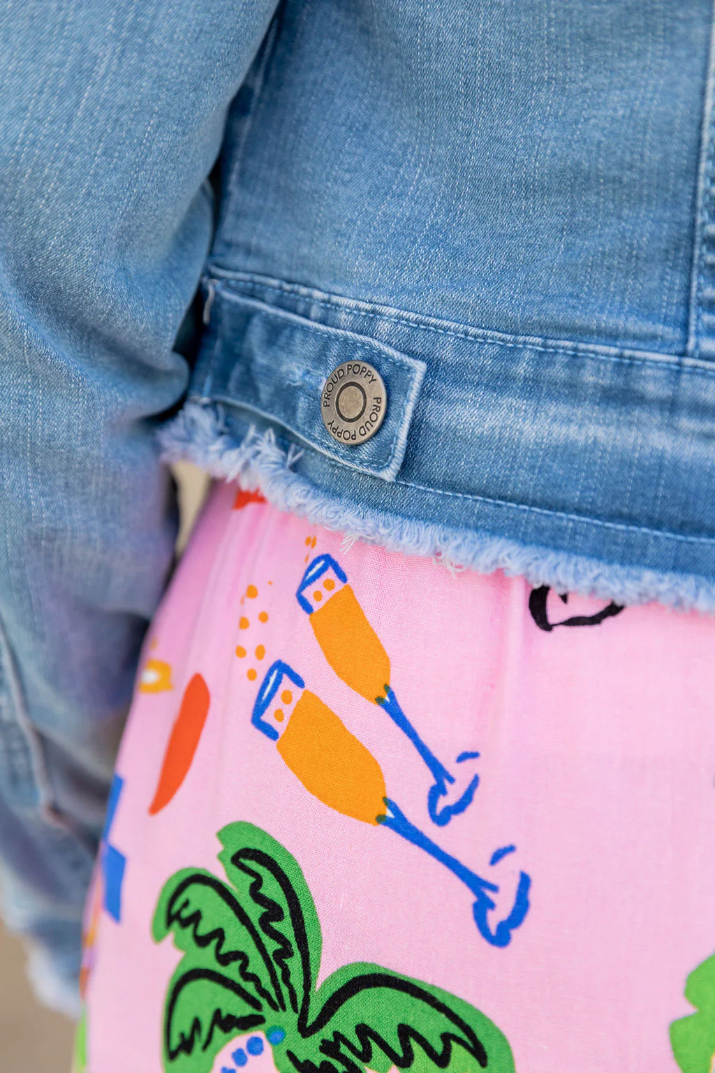 Kenzie Crop Denim Jacket - Image 14
