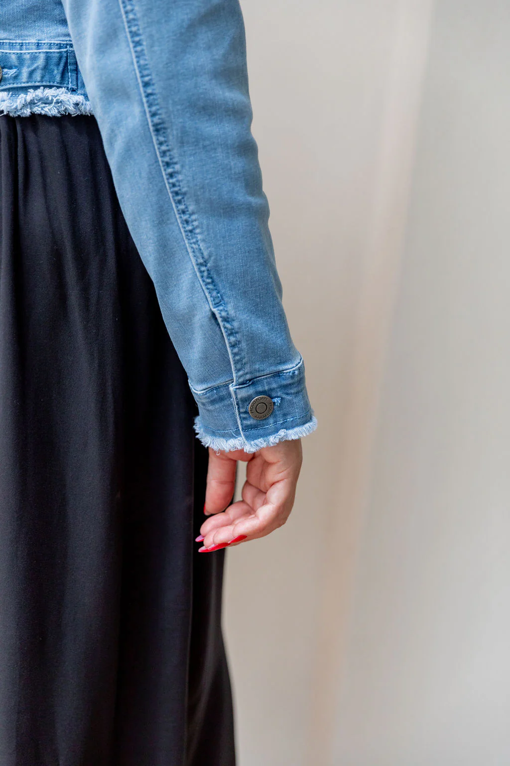 Kenzie Crop Denim Jacket - Image 30