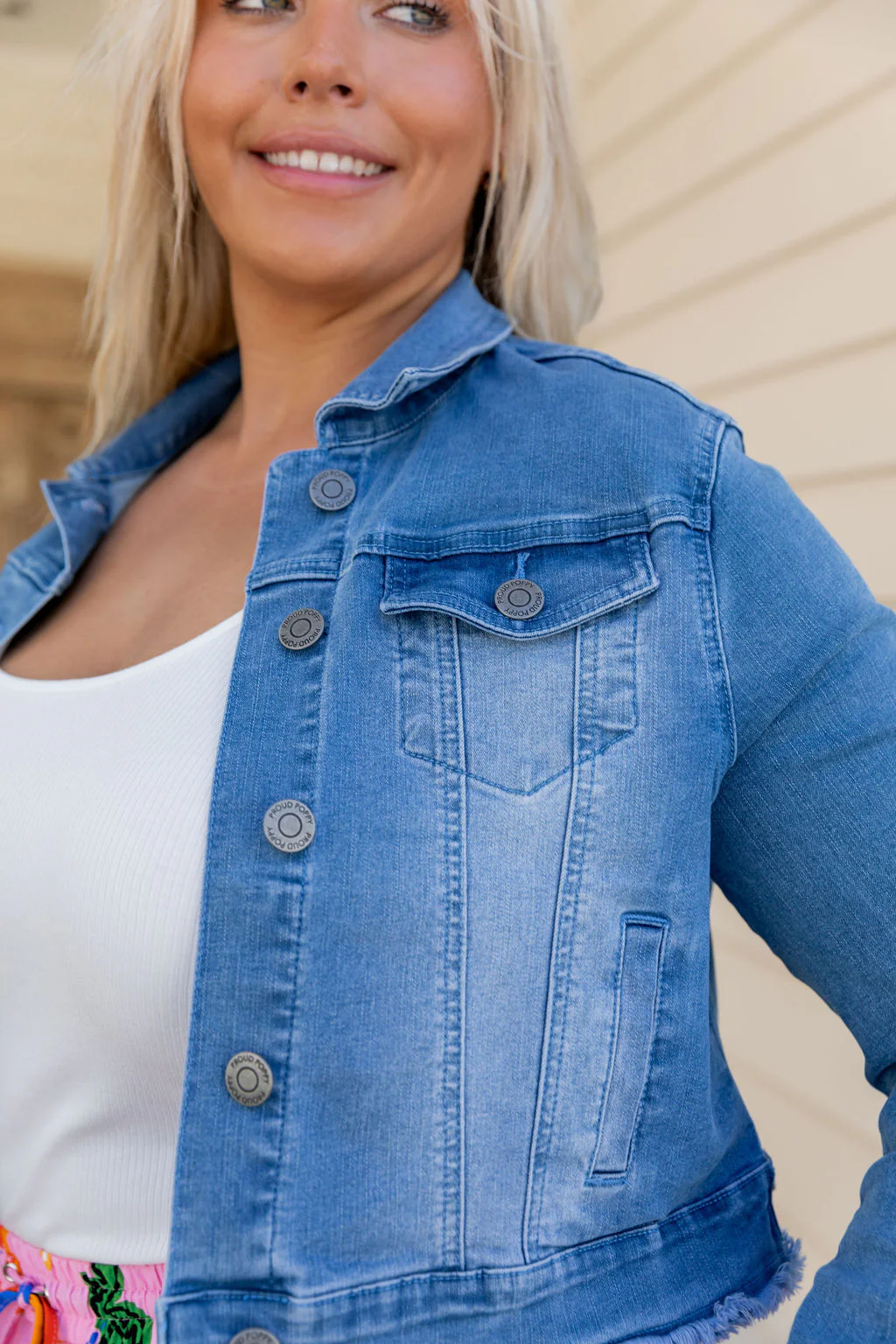 Kenzie Crop Denim Jacket - Image 9