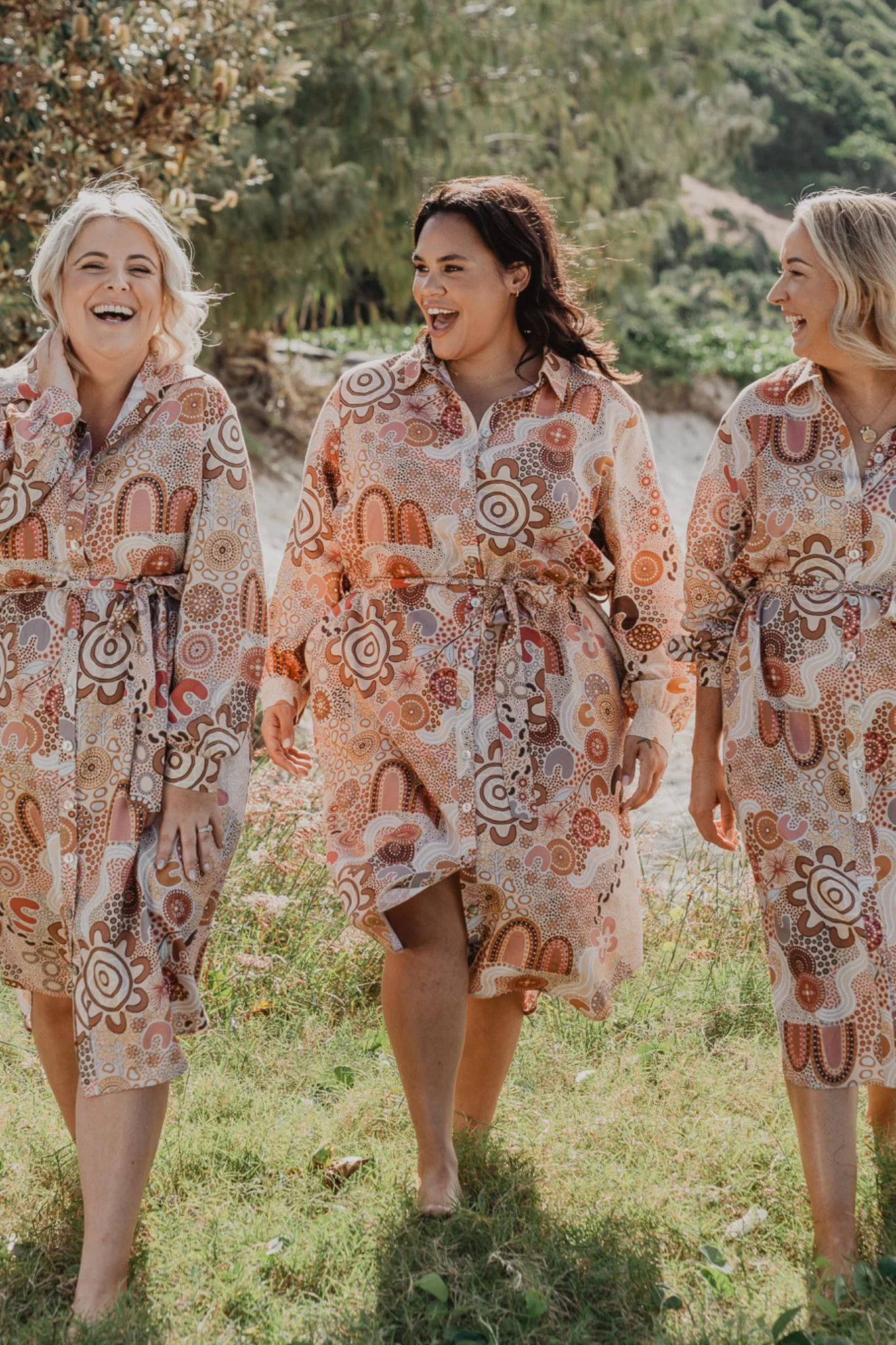 Lana Midi Shirt Dress in Rise and Bloom - Image 3