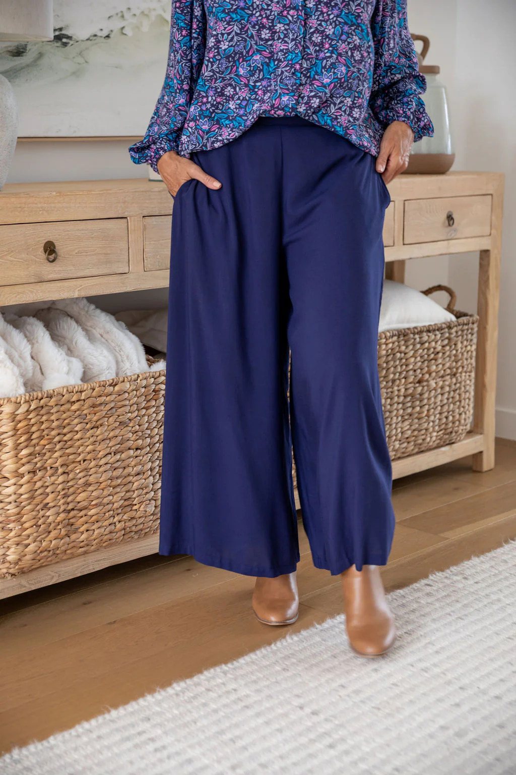 Larsa Pants - Petite in Navy - Image 21