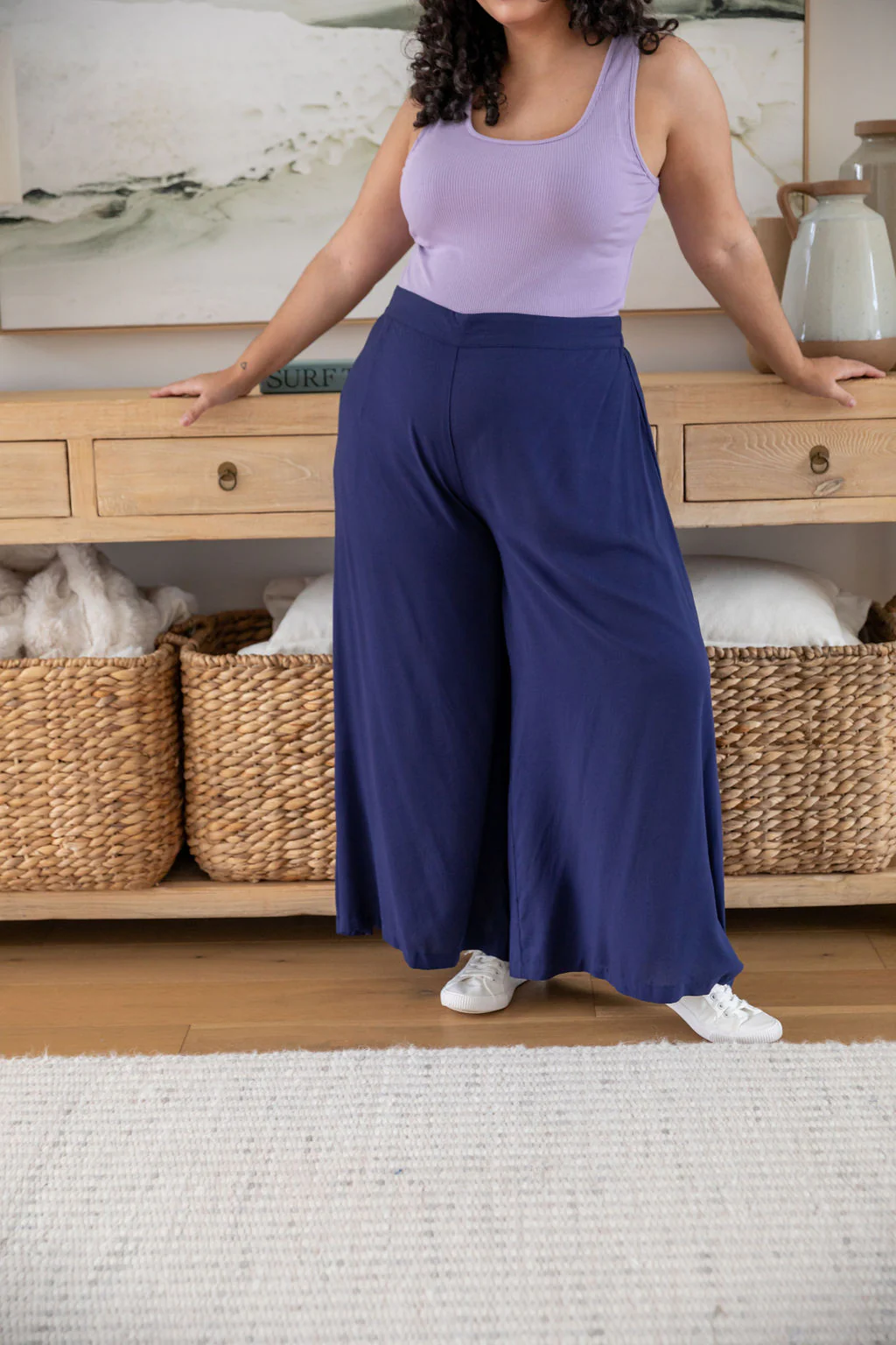 Larsa Pants - Petite in Navy - Image 4
