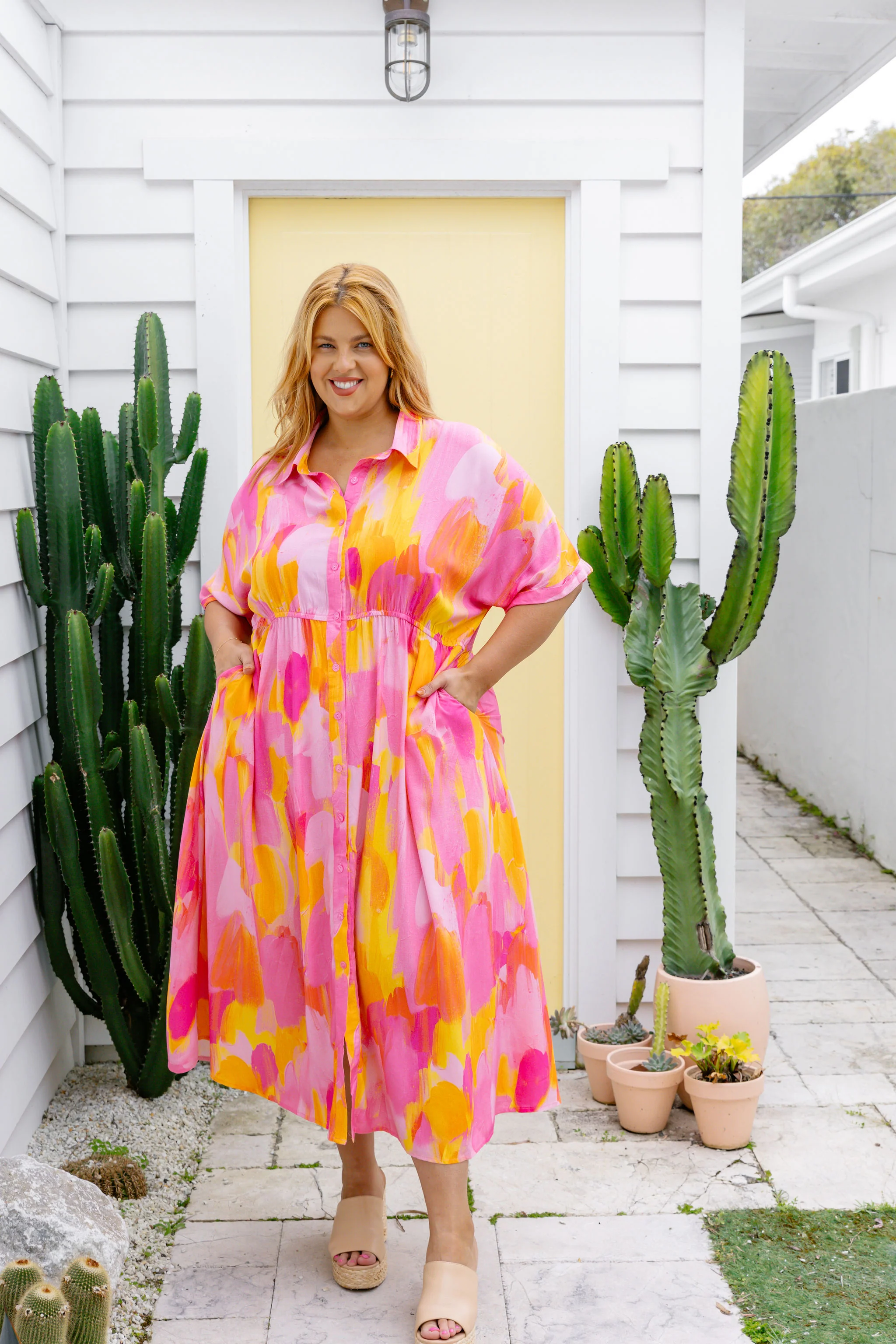 Maggi Dress in Pink Bloom by Maggi McDonald - Image 10