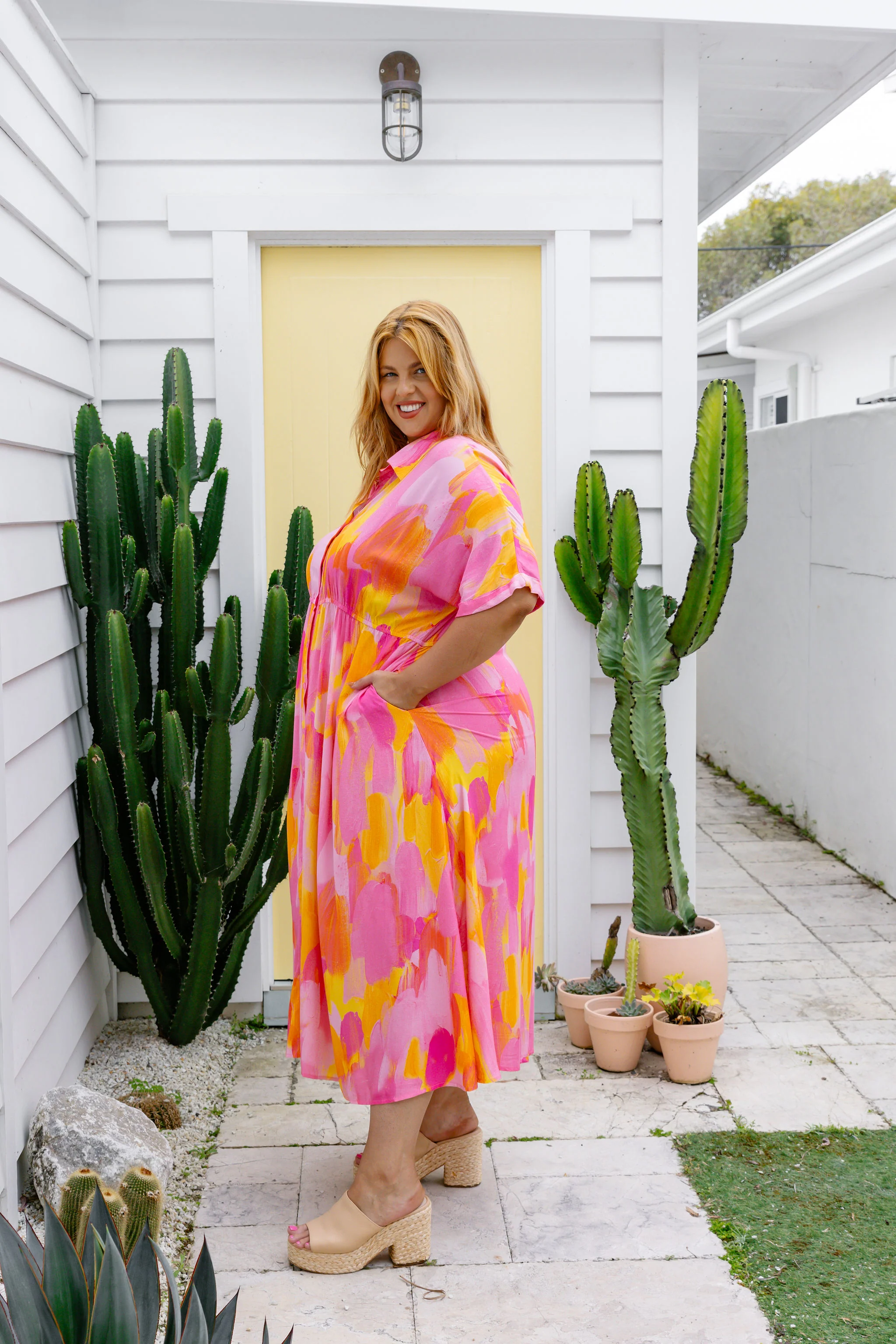 Maggi Dress in Pink Bloom by Maggi McDonald - Image 14