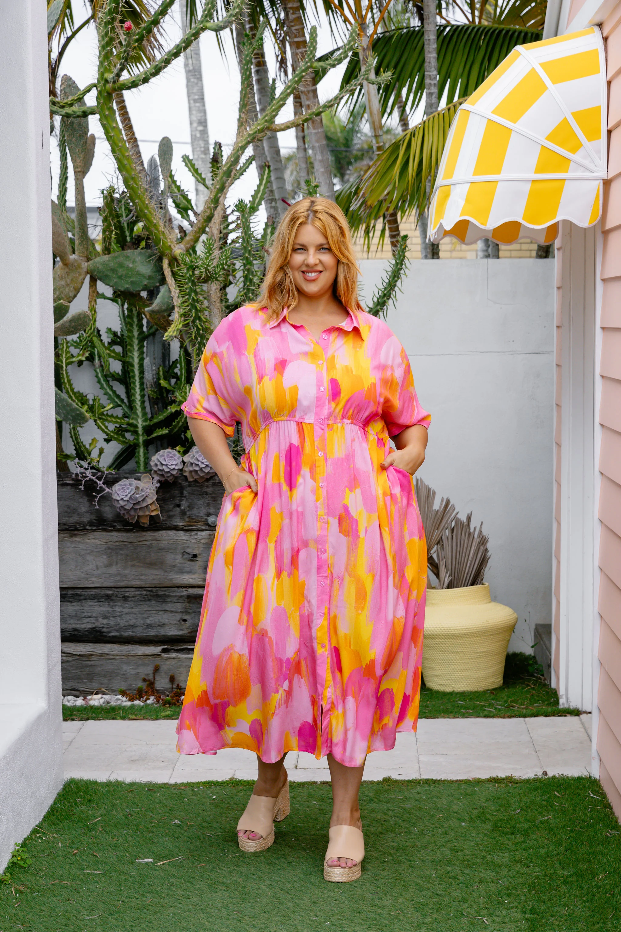 Maggi Dress in Pink Bloom by Maggi McDonald - Image 24