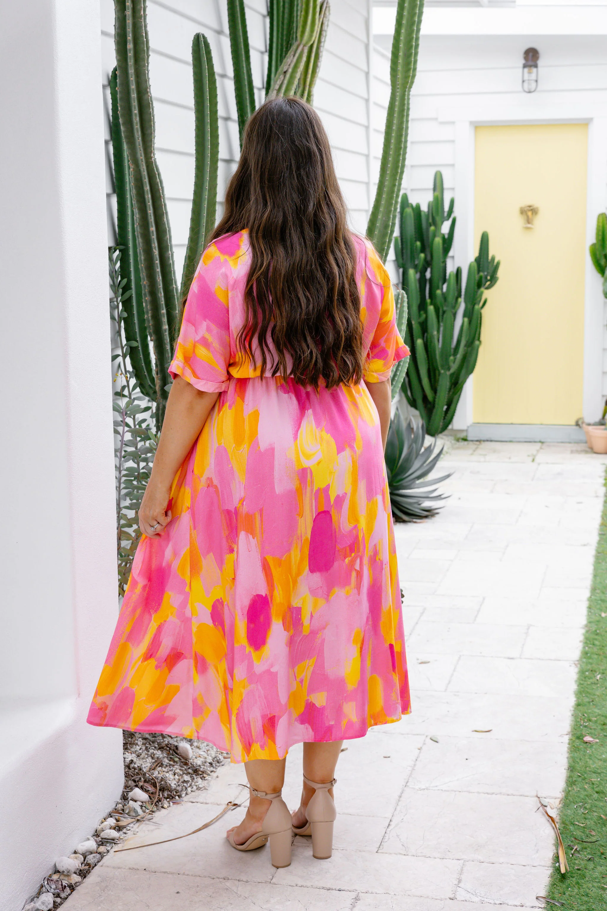 Maggi Dress in Pink Bloom by Maggi McDonald - Image 8