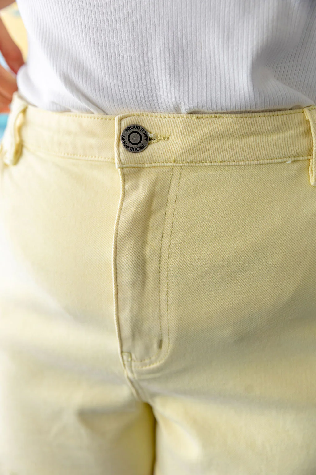 Lucas Denim Short in Lemon Butter - Image 5