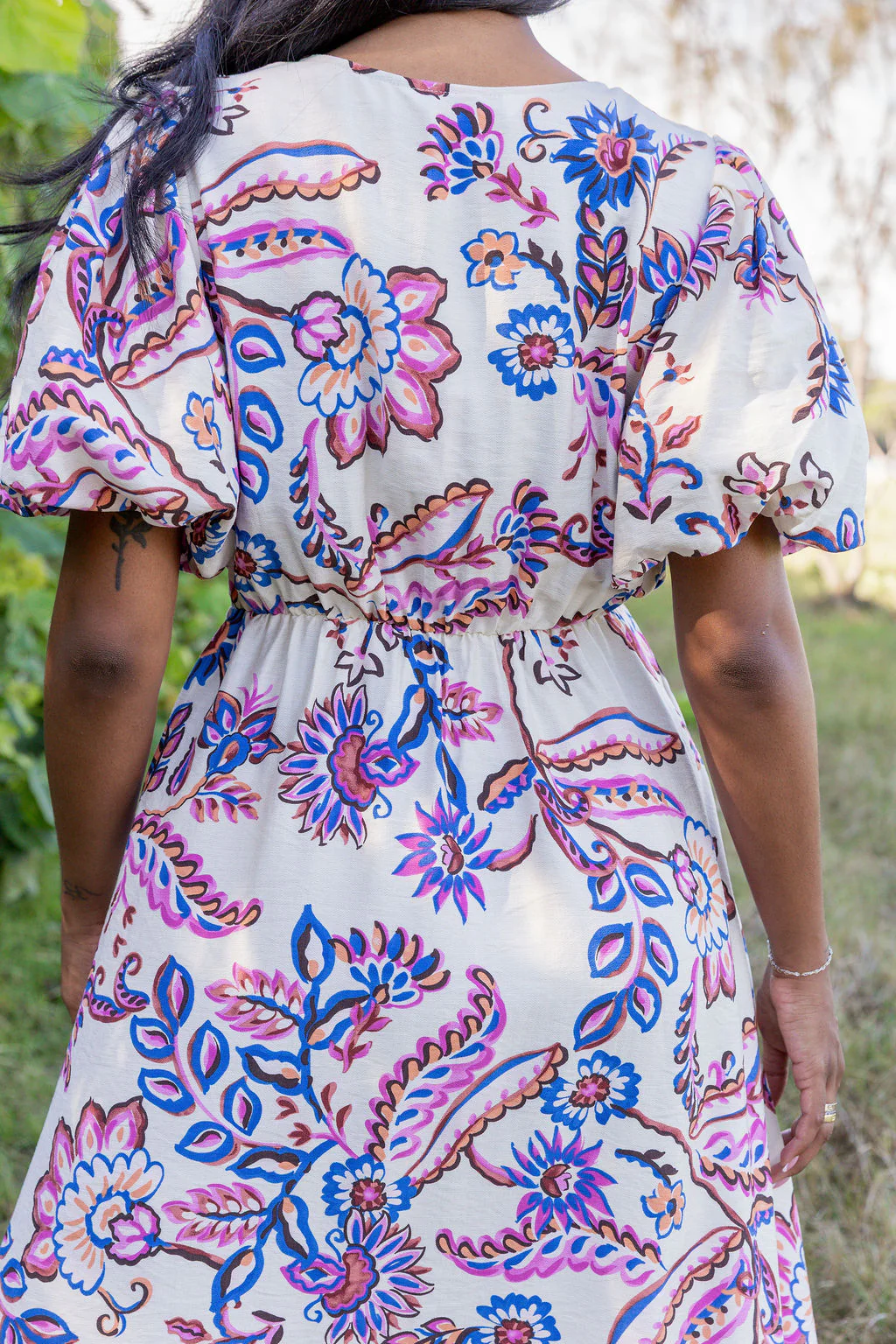 Lucinda Maxi Dress in Floral Paint - Image 13