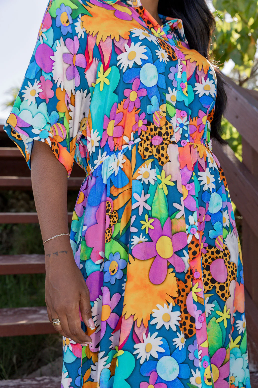 Maddy Midi Dress in Kutopia Floral by Kasey Rainbow - Image 10