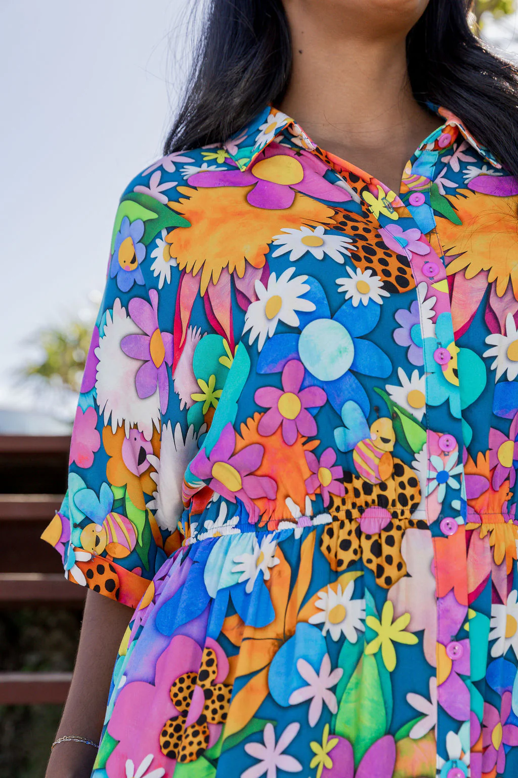 Maddy Midi Dress in Kutopia Floral by Kasey Rainbow - Image 13