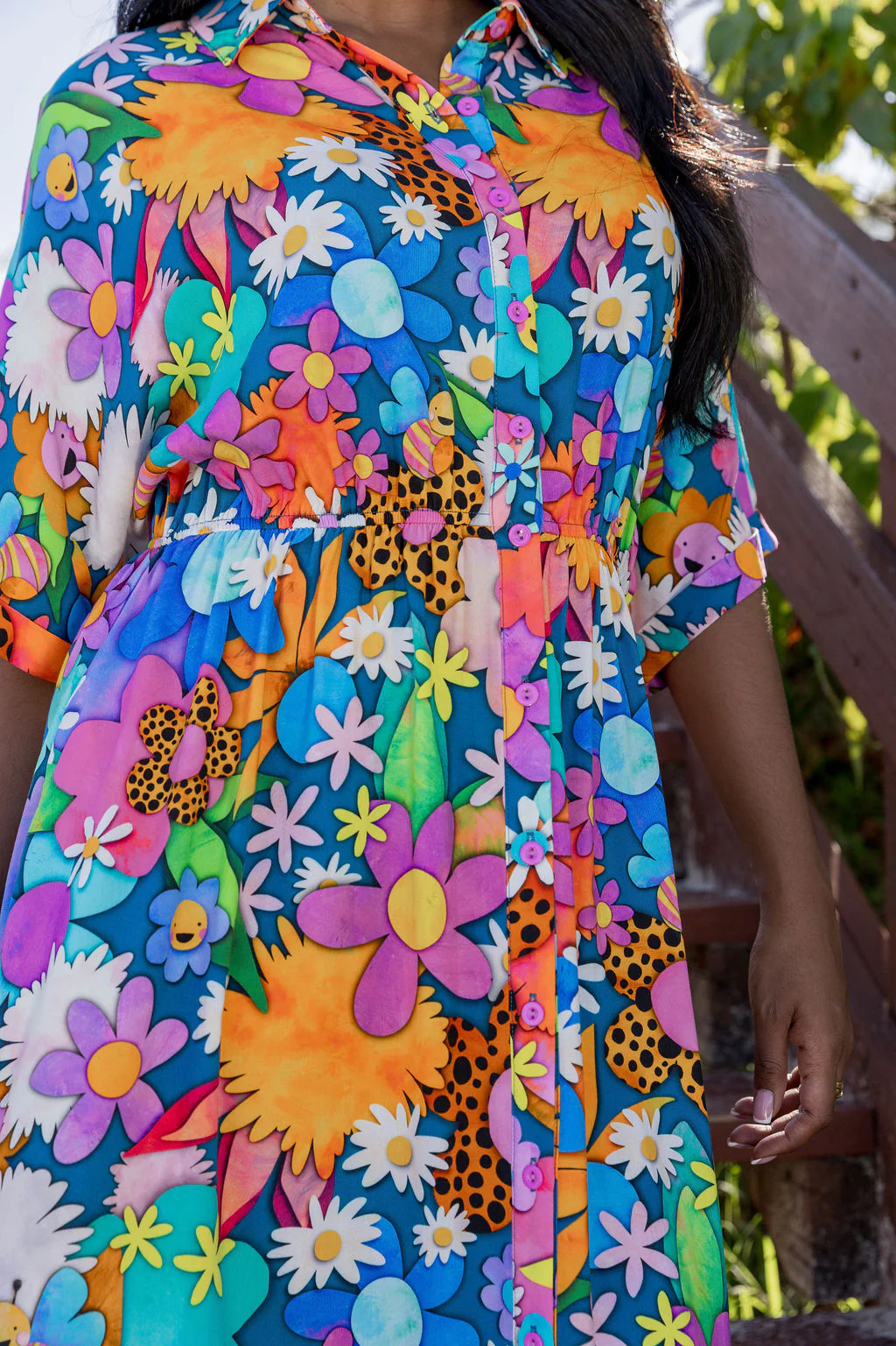 Maddy Midi Dress in Kutopia Floral by Kasey Rainbow - Image 16