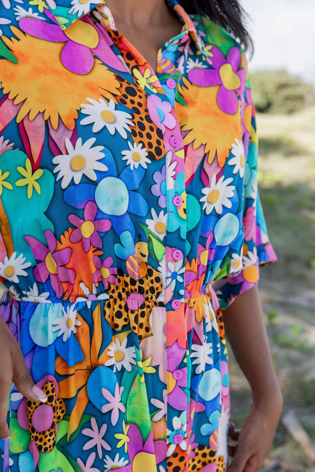 Maddy Midi Dress in Kutopia Floral by Kasey Rainbow - Image 9