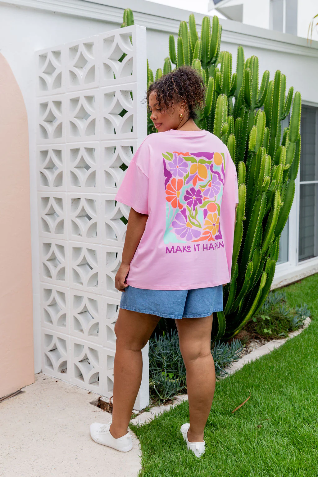 Make it Happen Tee in Sherbet - Image 11