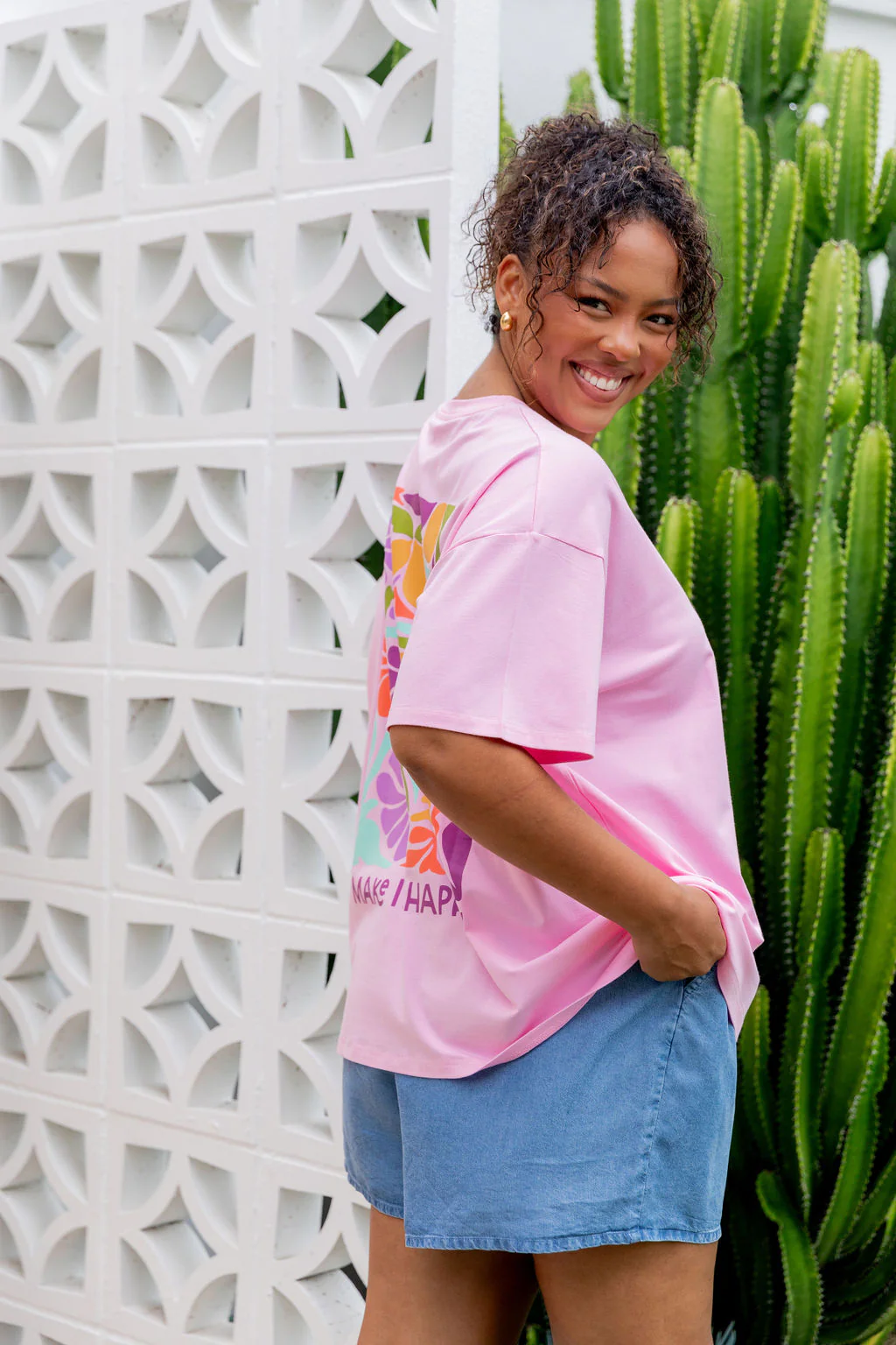 Make it Happen Tee in Sherbet - Image 12