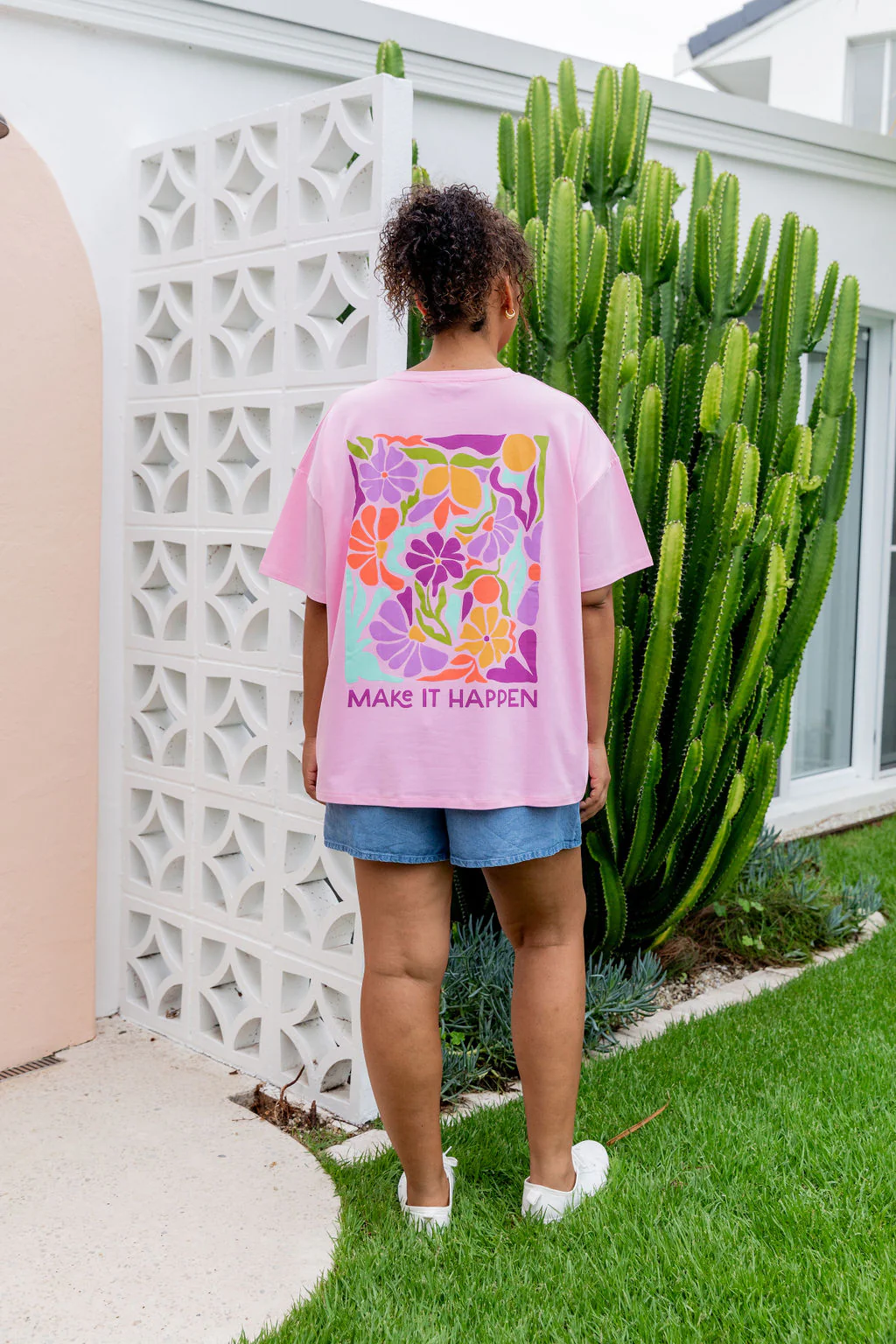 Make it Happen Tee in Sherbet - Image 13