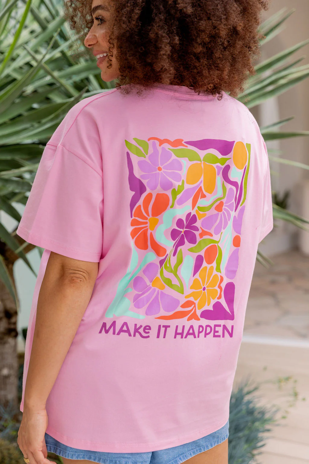Make it Happen Tee in Sherbet - Image 8