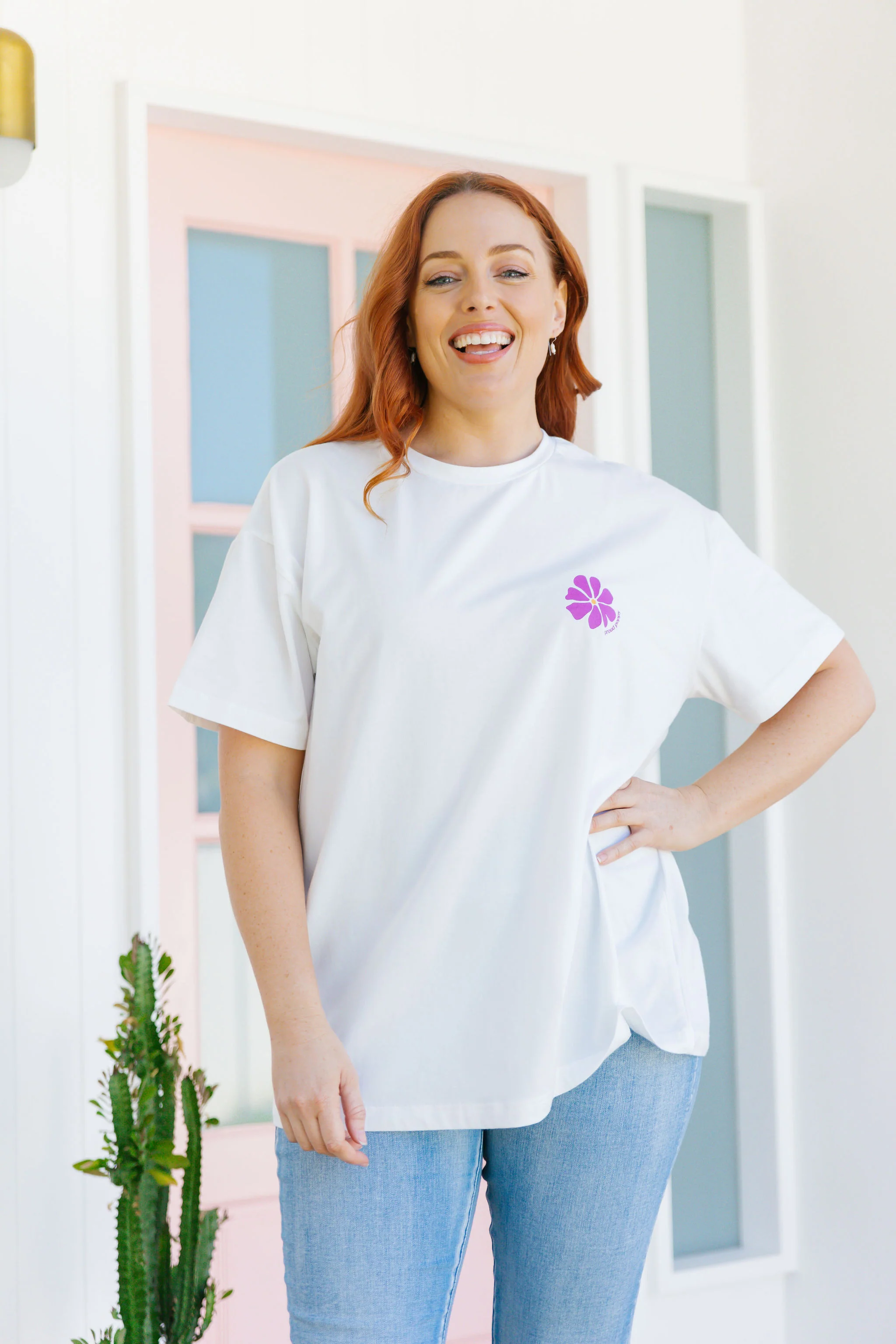 Make it Happen Tee in White - Image 12