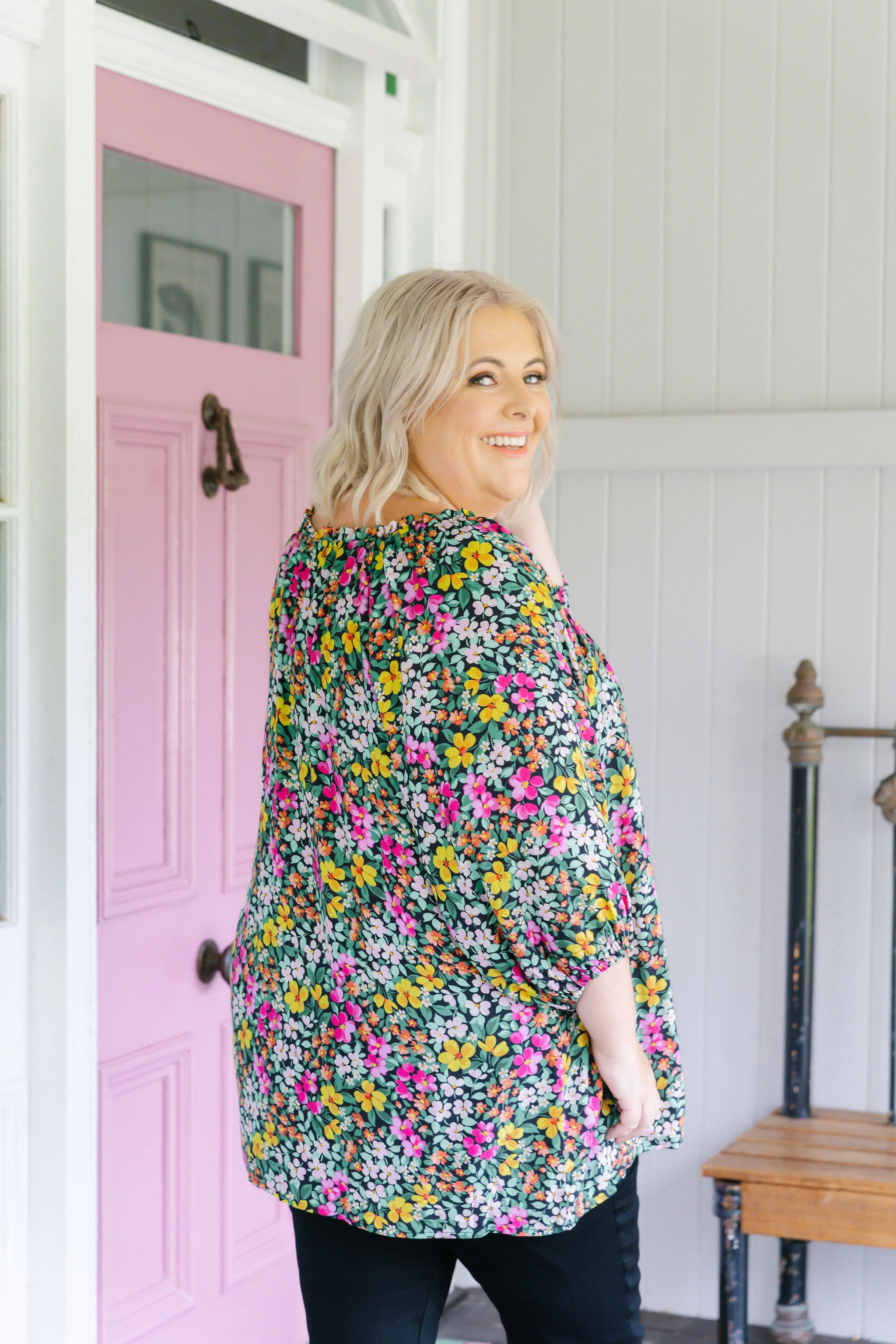 Martina Blouse in Garden Stroll - Image 13