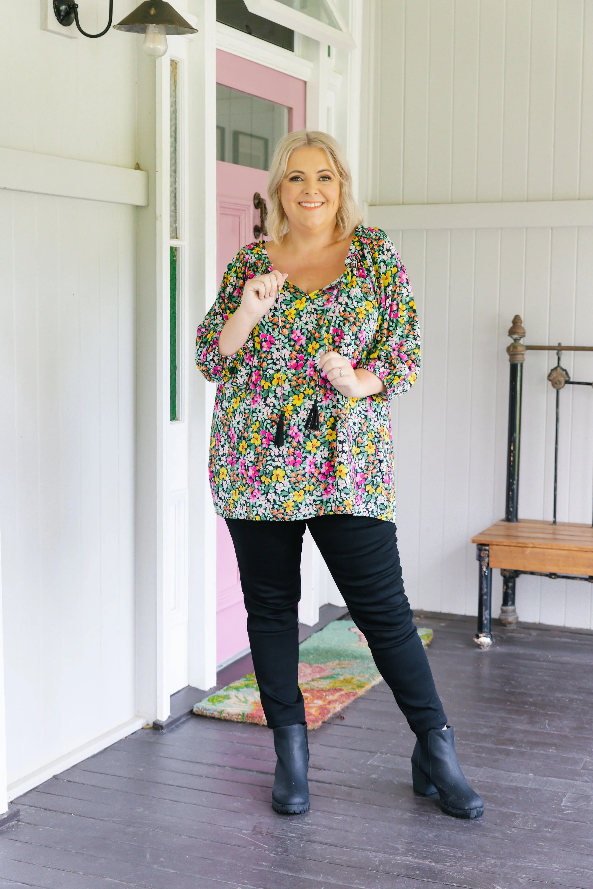 Martina Blouse in Garden Stroll - Image 8