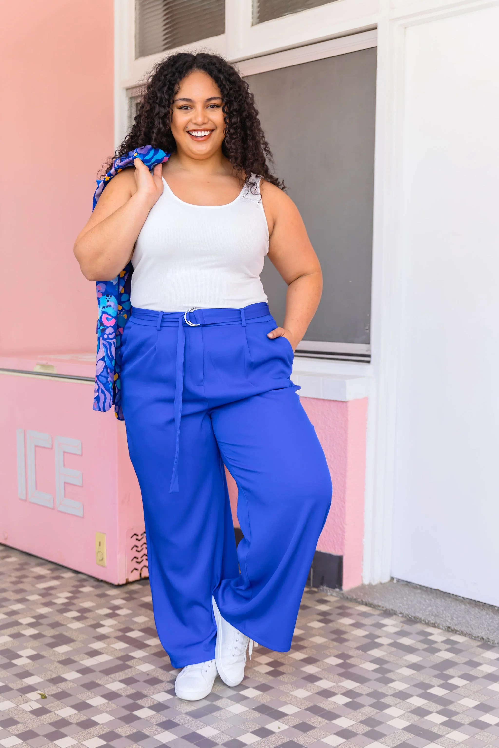 Mika Suiting Pant in Blue