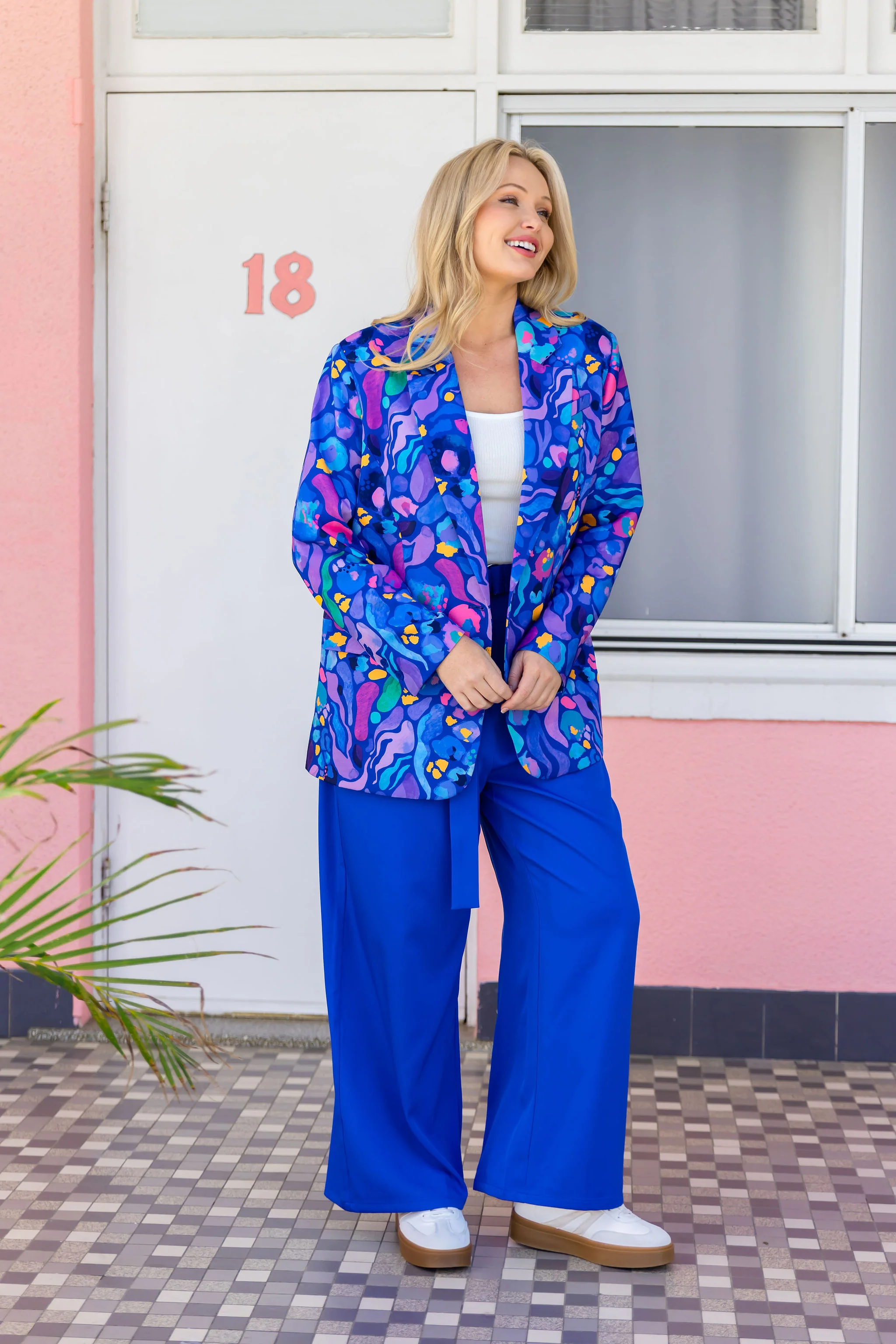 Mika Suiting Pant in Blue - Image 5
