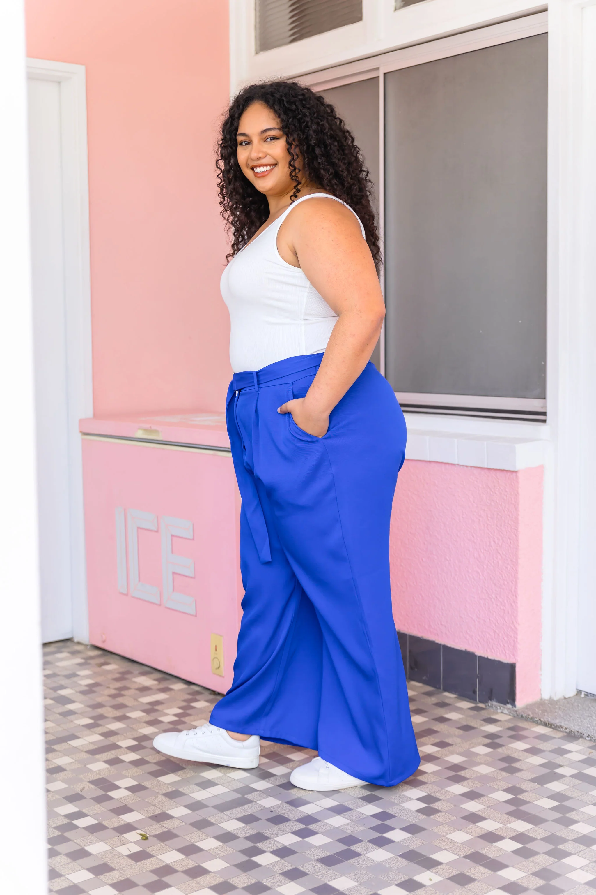 Mika Suiting Pant in Blue - Image 7