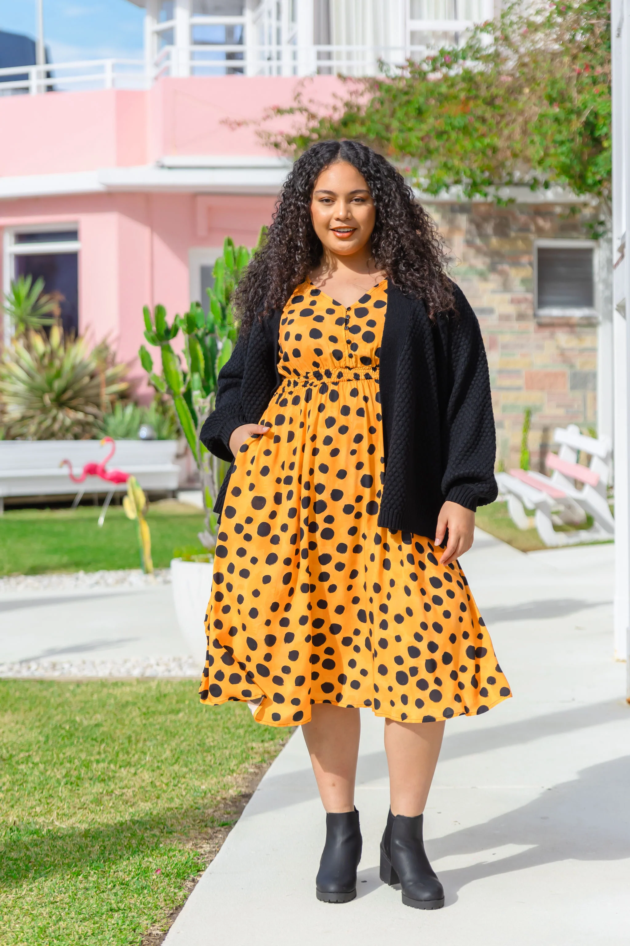 Millie Dress in Mustard Cheetah by Kasey Rainbow - Image 15