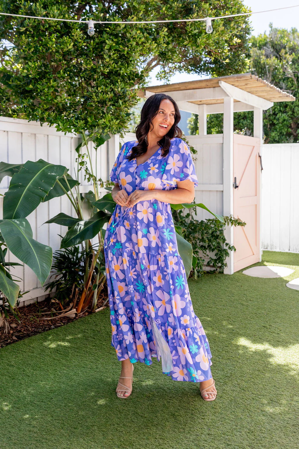 Bonnie Dress in Lilac Daisies - Image 6