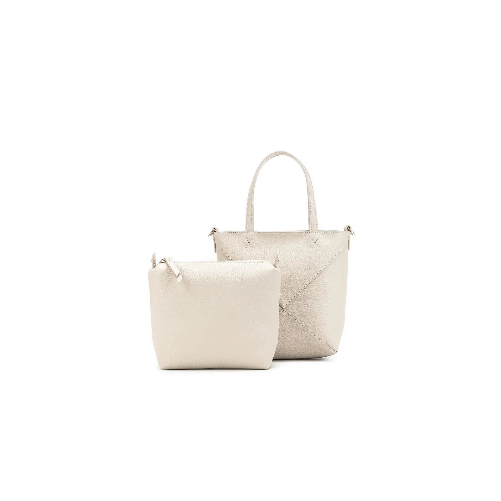 Mini Suki Oatmeal 2 Piece Handbag Set by Black Caviar