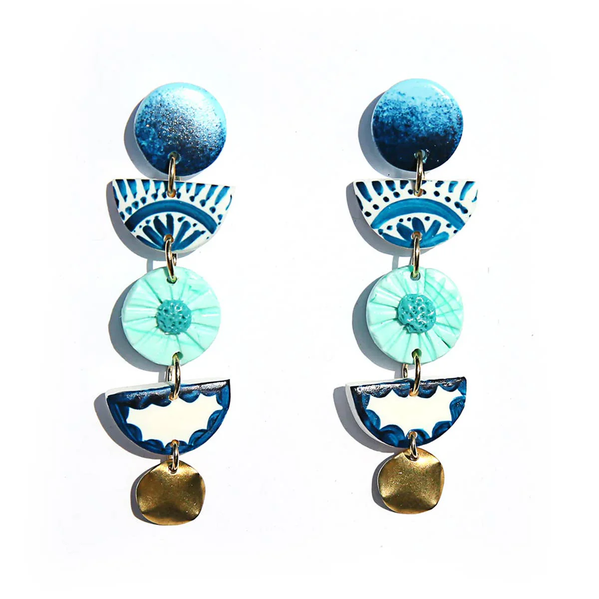 Painted Drop Earrings