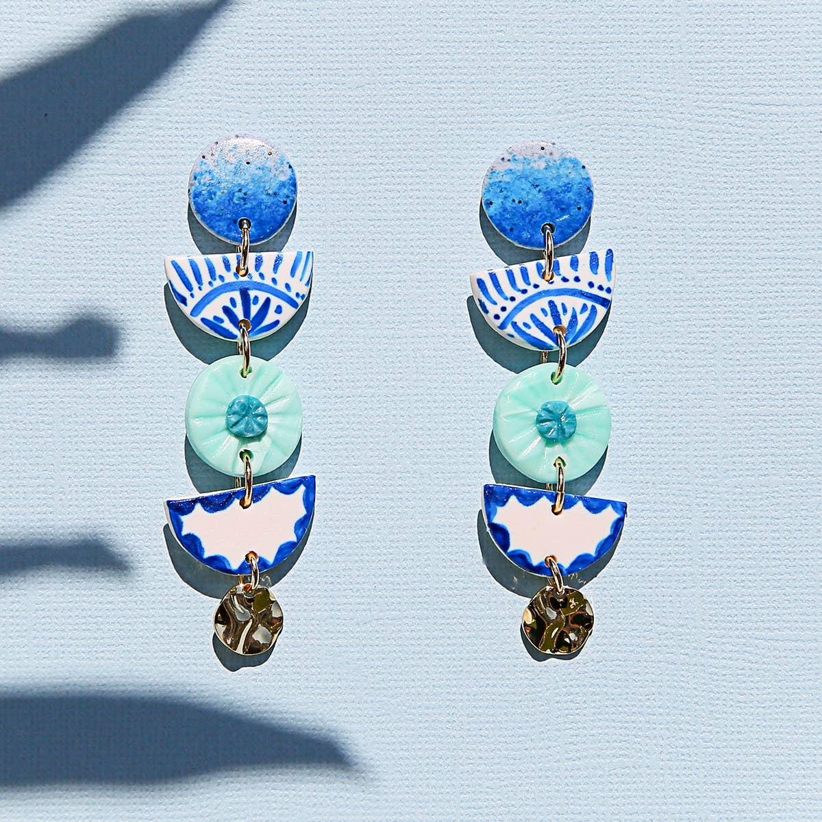 Painted Drop Earrings - Image 2
