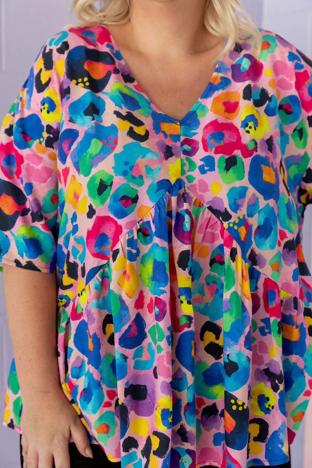 Peak Top in Rainbow Leopard Pink by Kasey Rainbow - Image 5