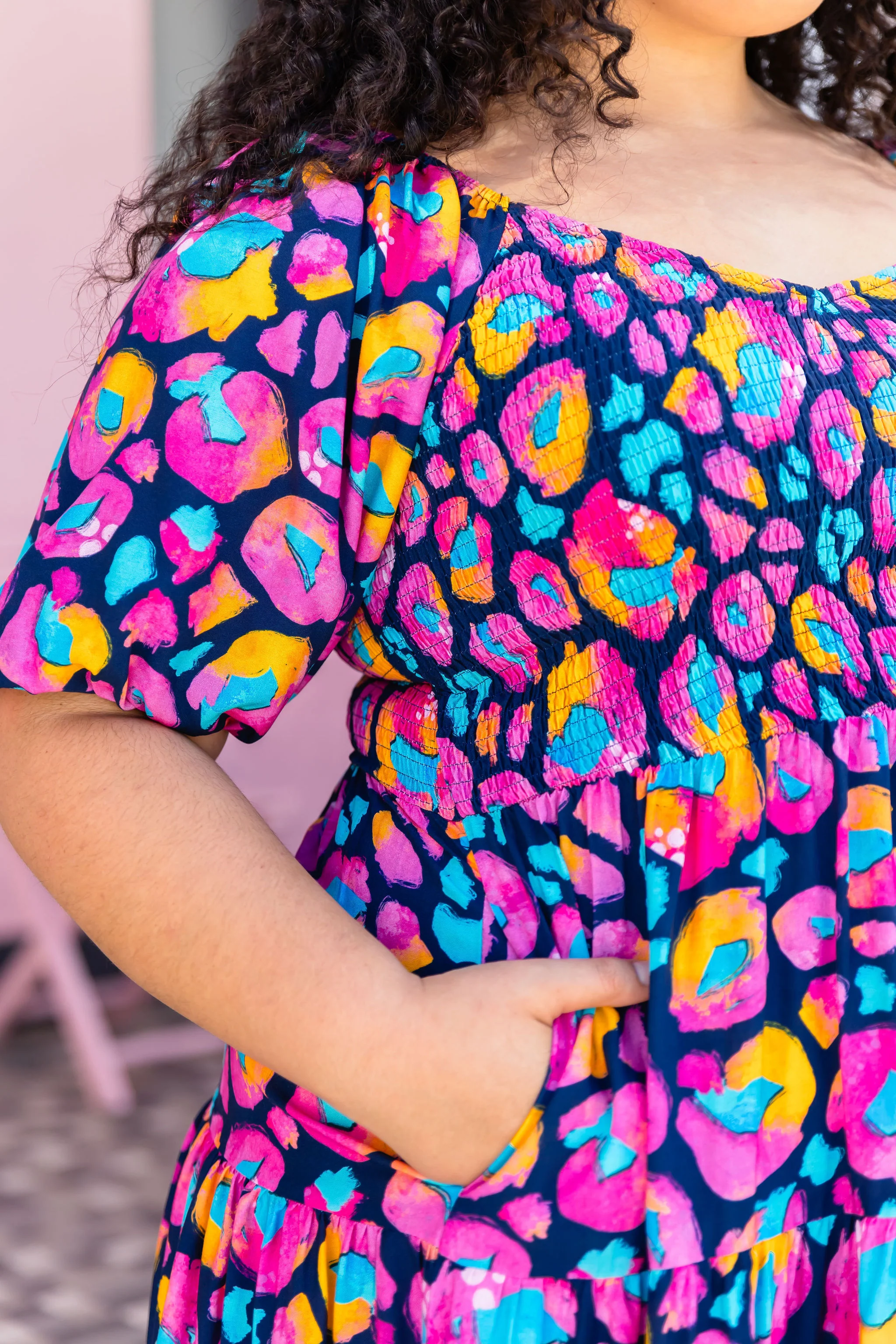 Peri Dress in Magenta Leopard by Kasey Rainbow - Image 11