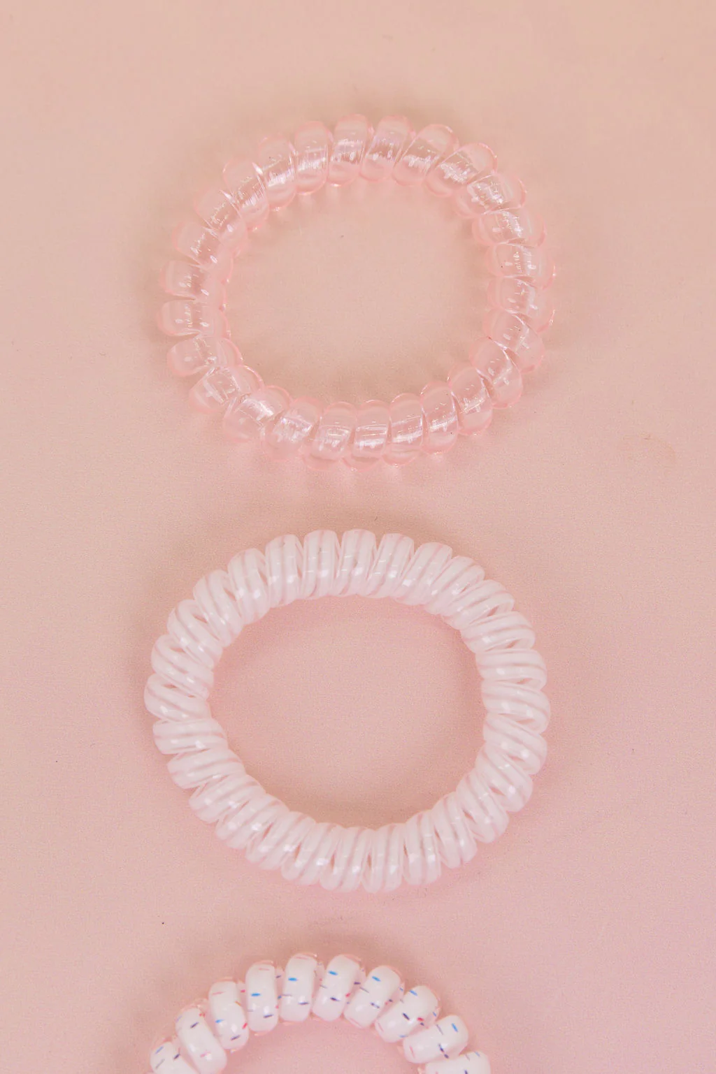 Pink Coil Hair Ties – 4 Pack - Image 6