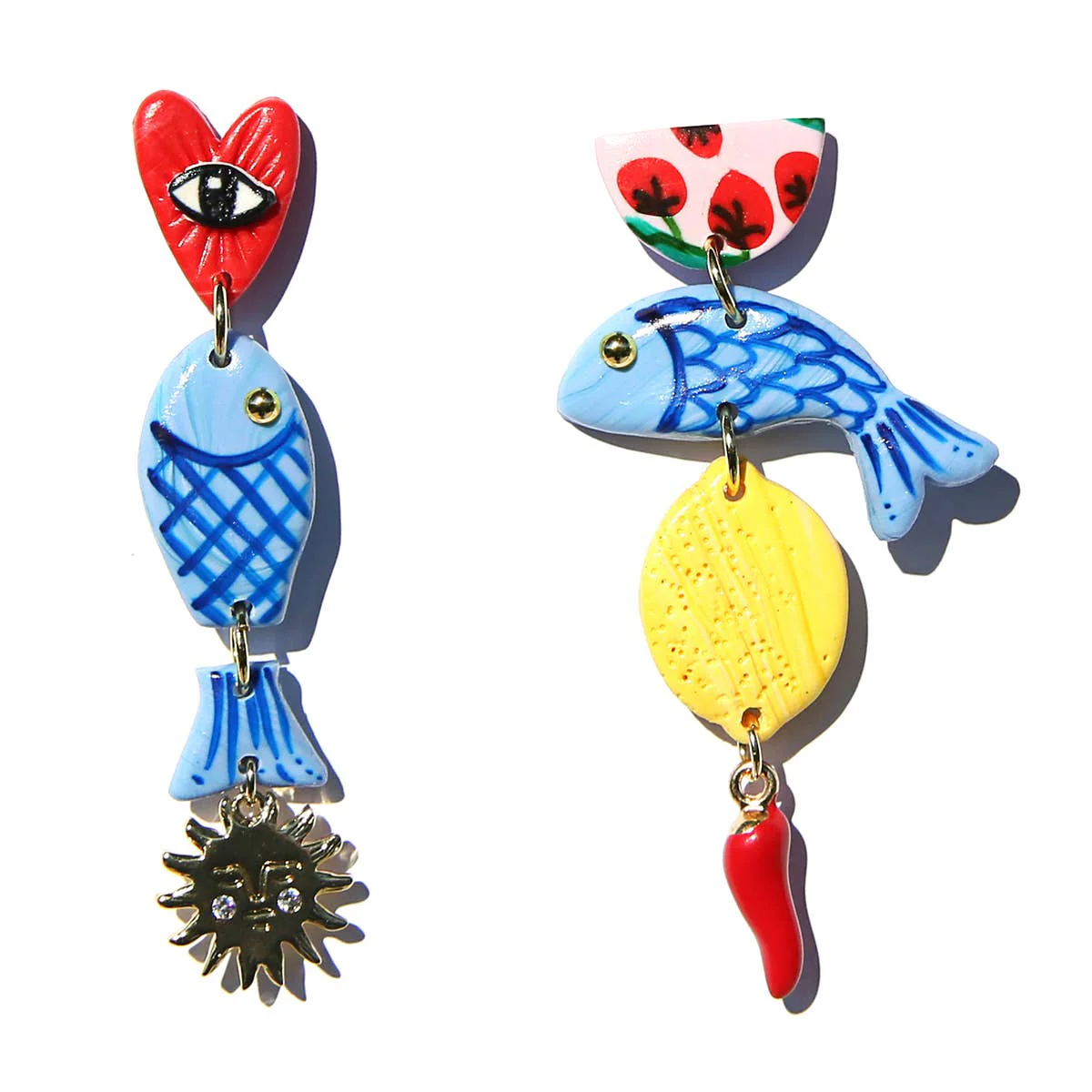 Pomodoro Mix Drop Earrings - Image 2
