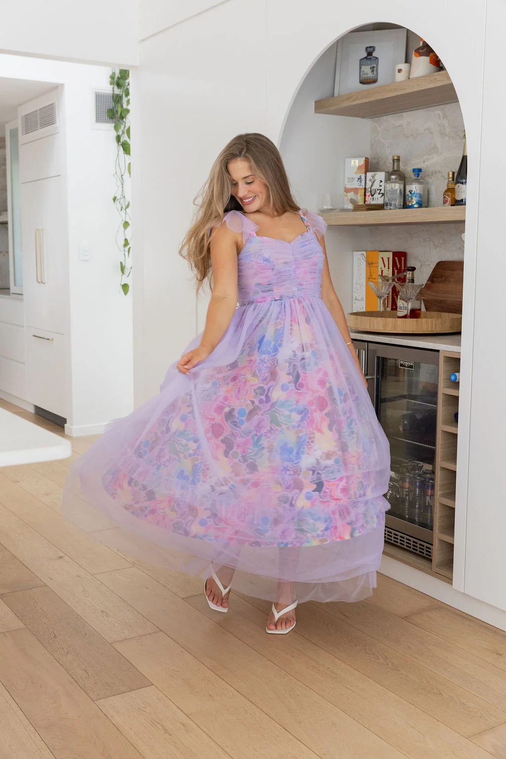 Princess Tulle Ruffle Maxi Dress in Aussie Lilac by Kasey Rainbow - Image 15